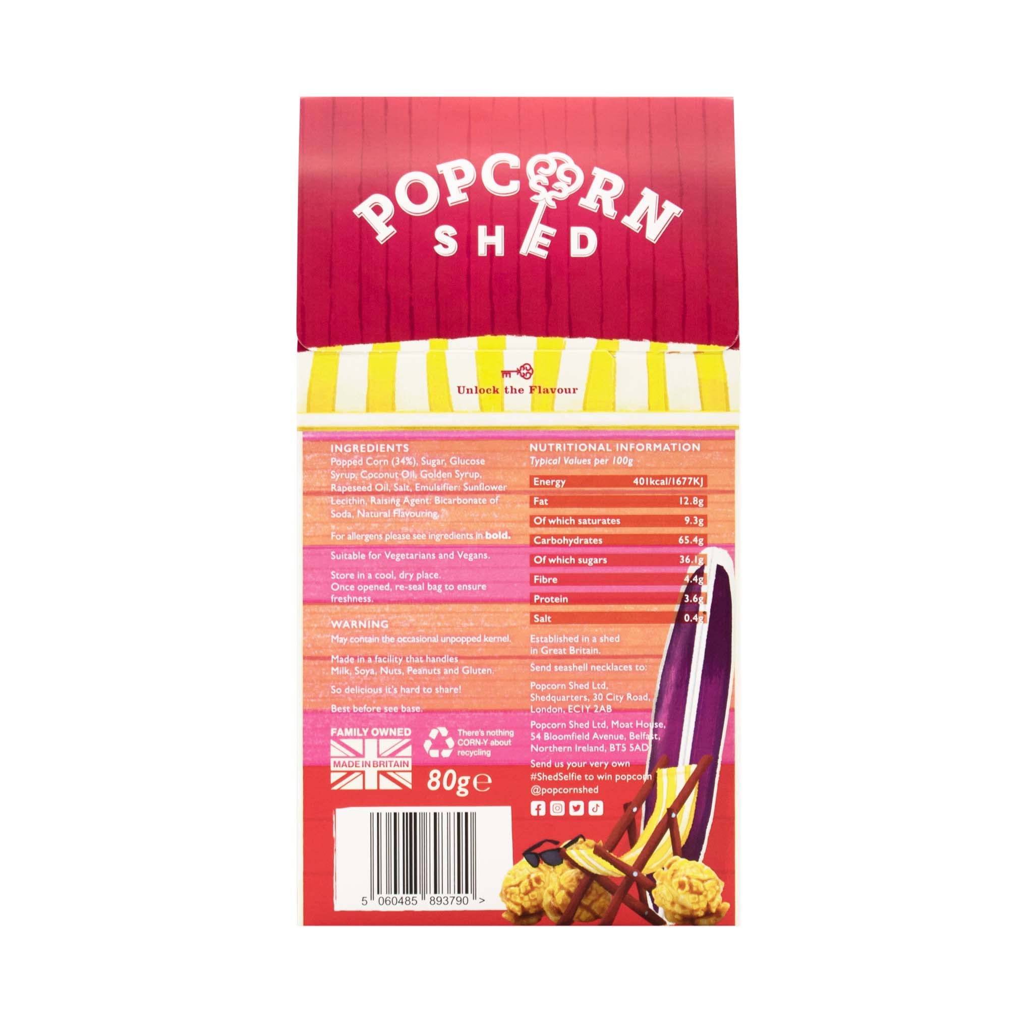 Popcorn Shed Classic Caramel Gourmet Popcorn (1 x 80g) 4