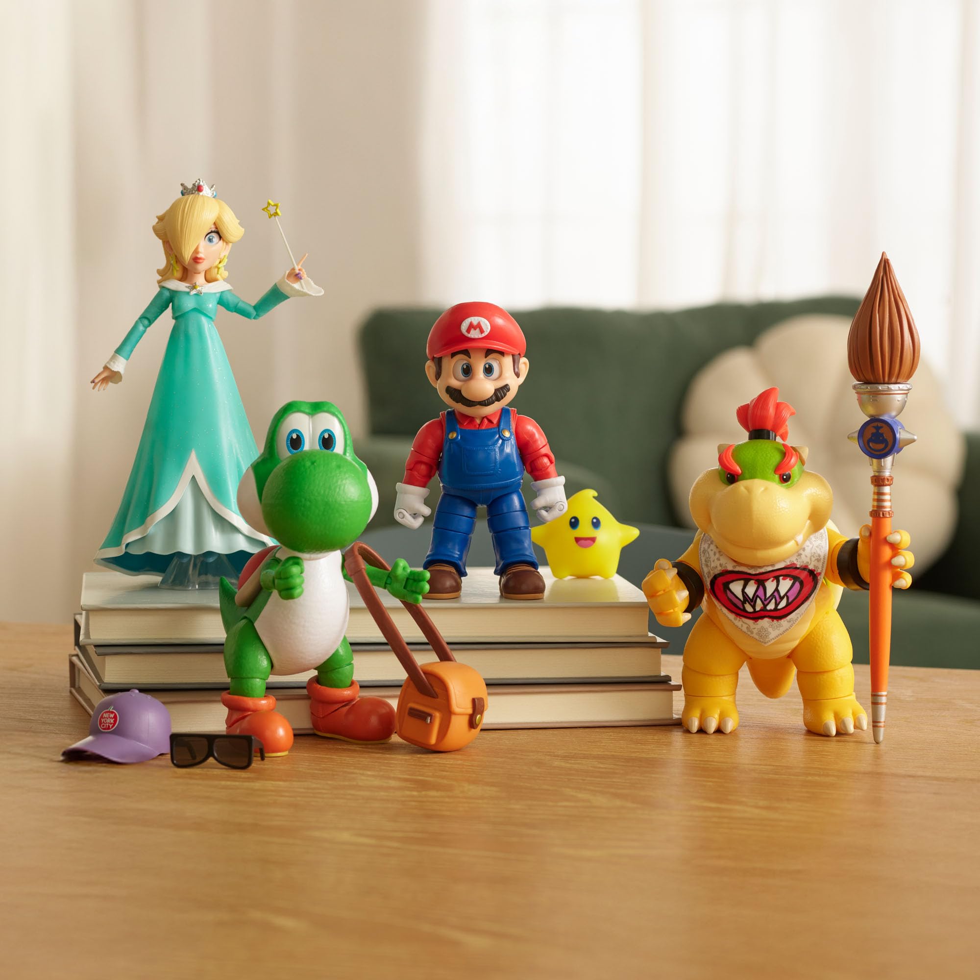 Jakks Pacific Super Mario Galaxy Movie Mario Action Figure | 5-inch | Glow in the Dark Luma Accessory 2