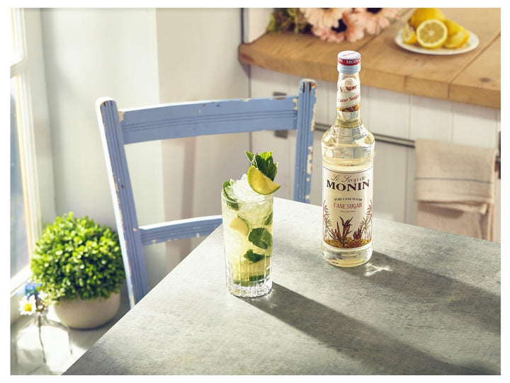 MONIN Pure Cane Sugar Syrup 700ml - Vegan, Allergen-Free Sweetener for Coffee, Cocktails & Beverages
