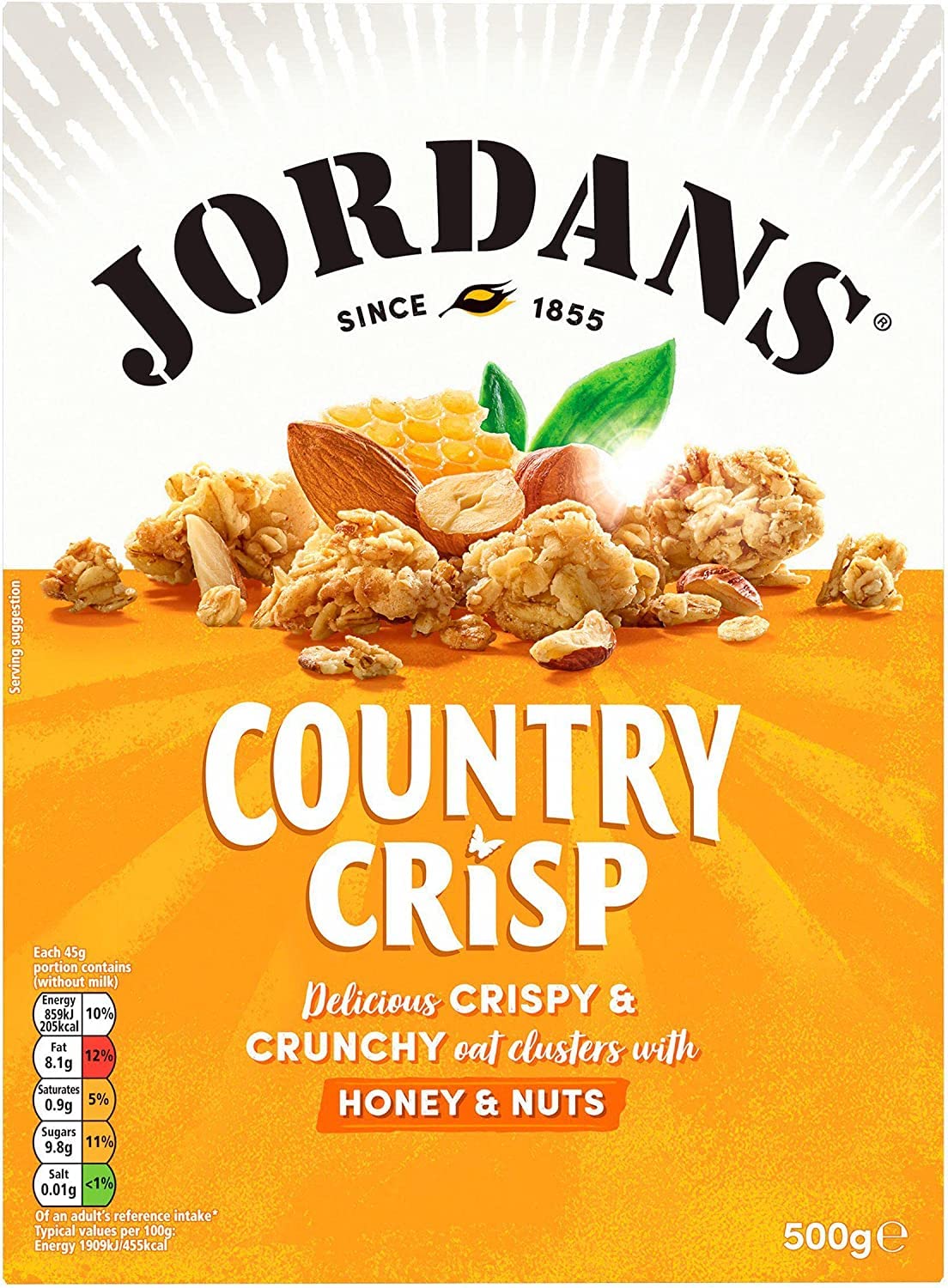 Jordans Country Crisp Honey & Nut Whole Grain Cereal, 500g 1