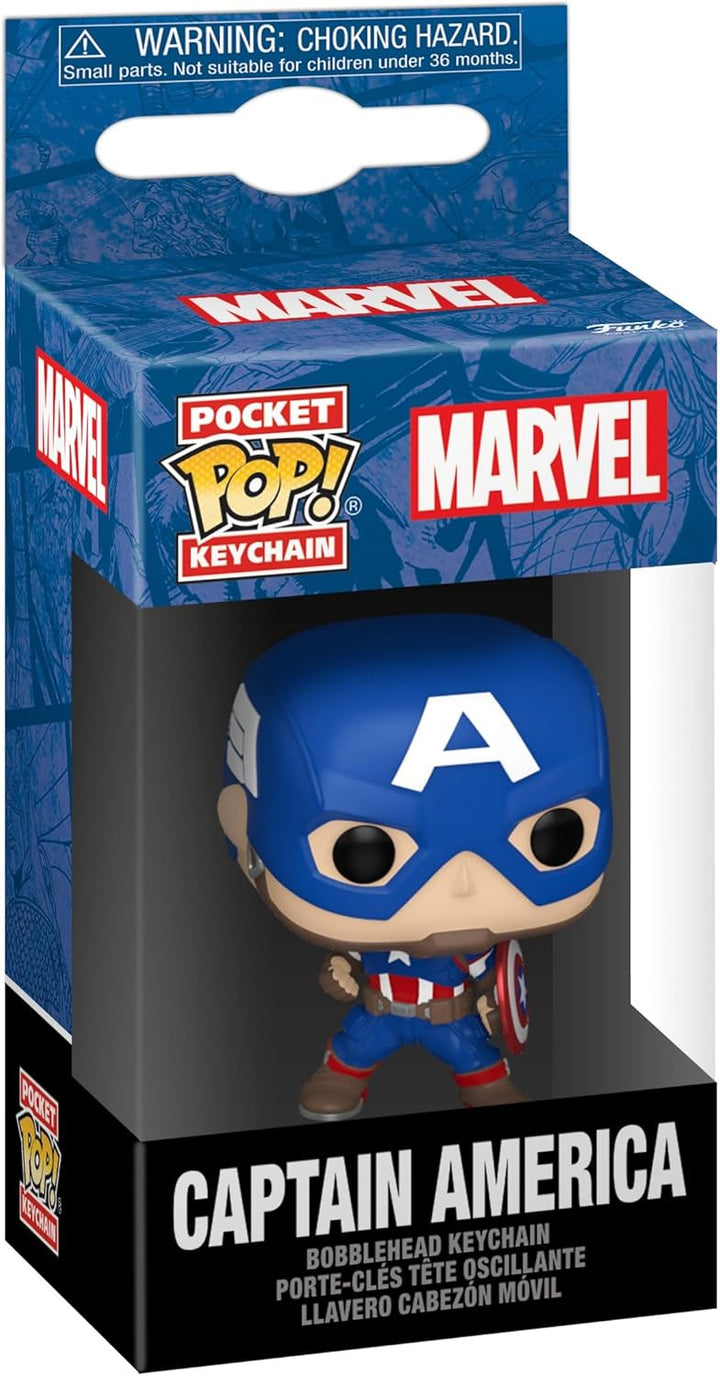 Funko Pop! Keychain Marvel Comics - Captain America Vinyl Keychain (82492)