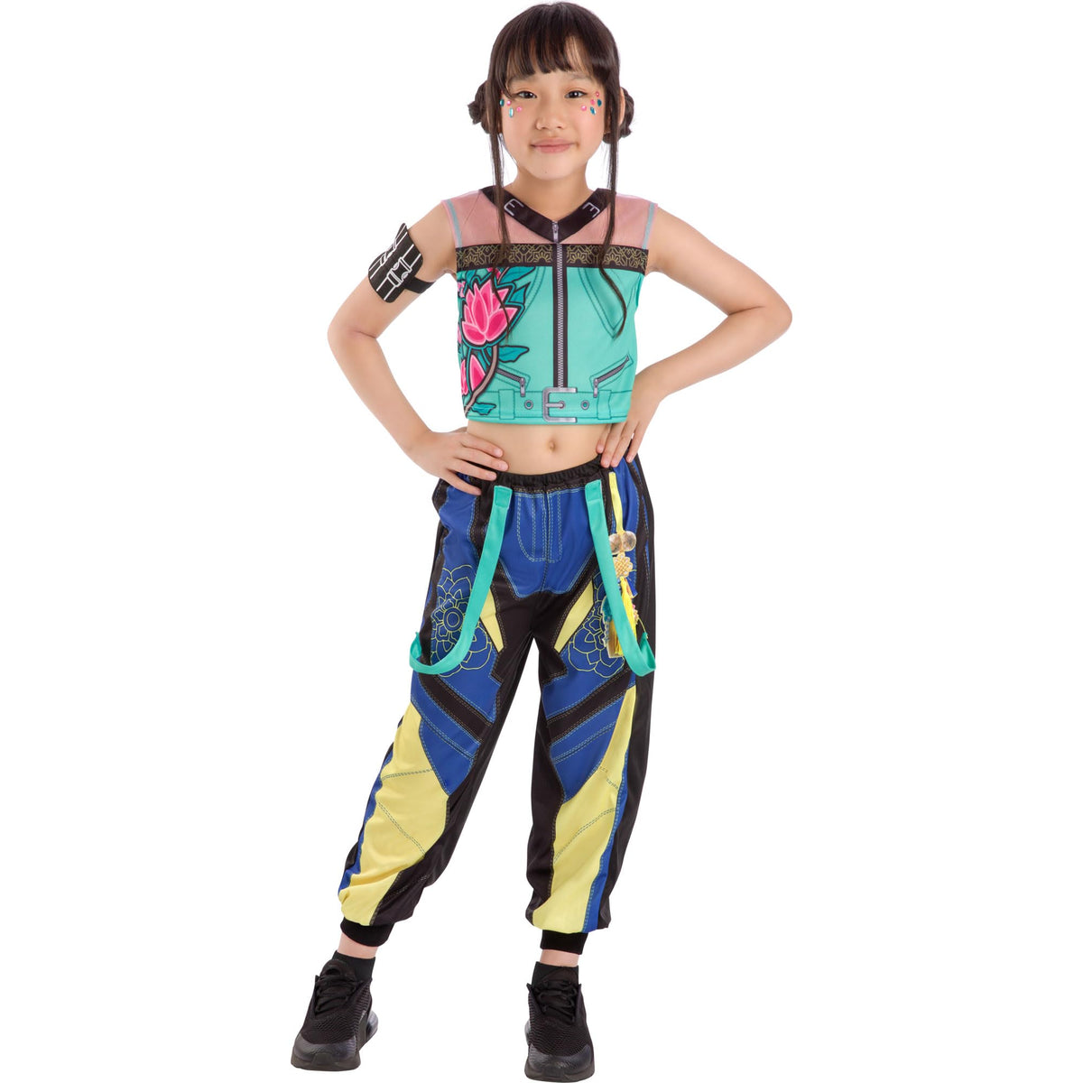 Rubies KPop Demon Hunters Girls Costume - Crop Top, Trousers, Armband, 6 Years