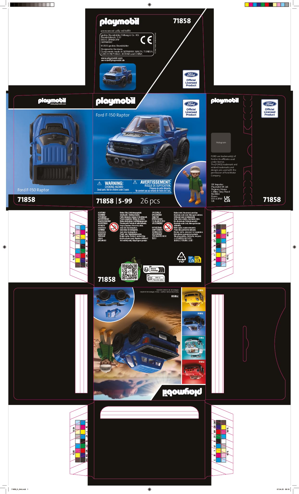 Playmobil Ford F-150 Raptor - Off-Road Adventure Vehicle for Kids Ages 4+