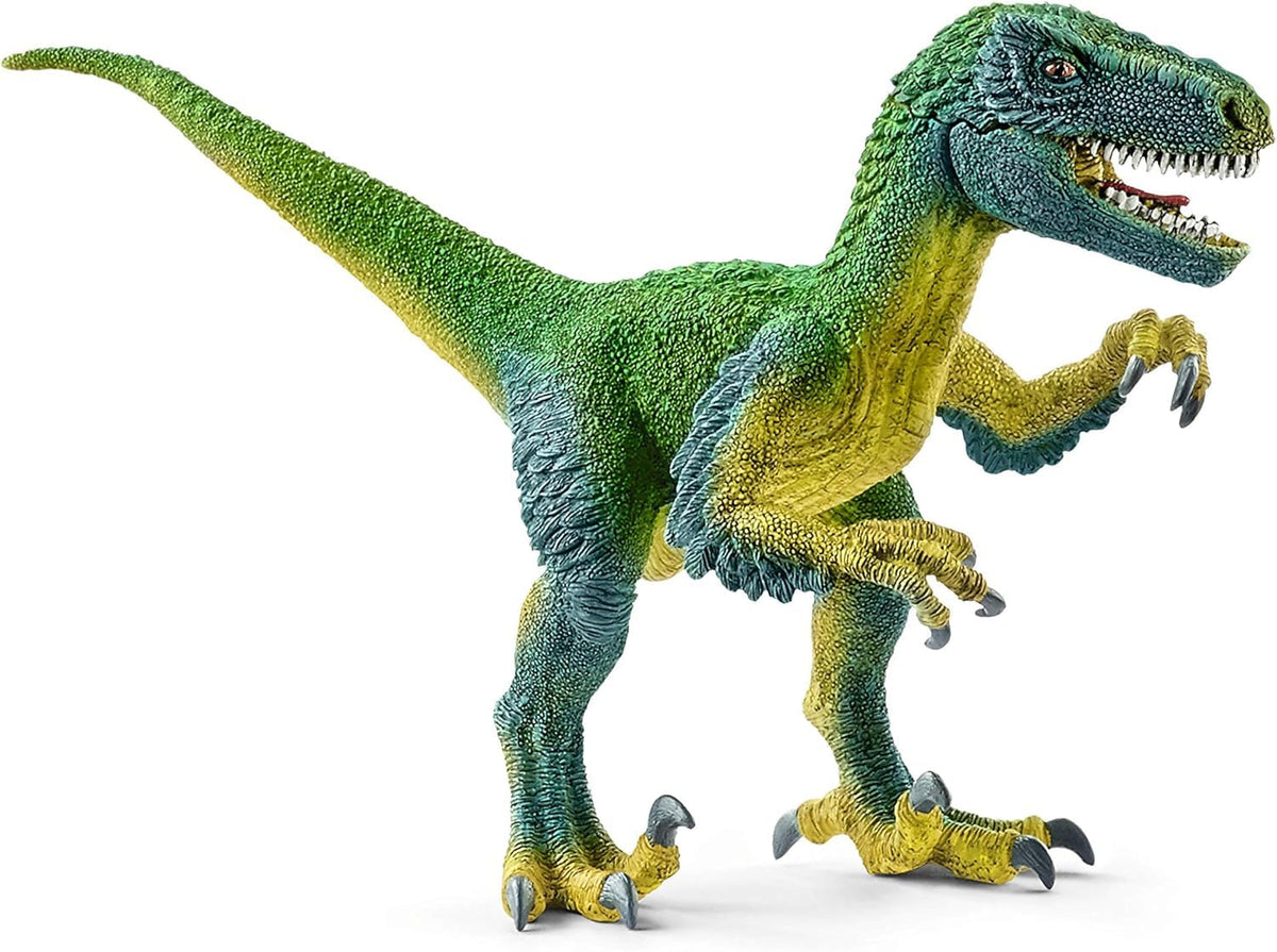 Schleich Velociraptor 14585 Dinosaur Action Figure - Moveable Jaw, 4 Inch, Ages 4+