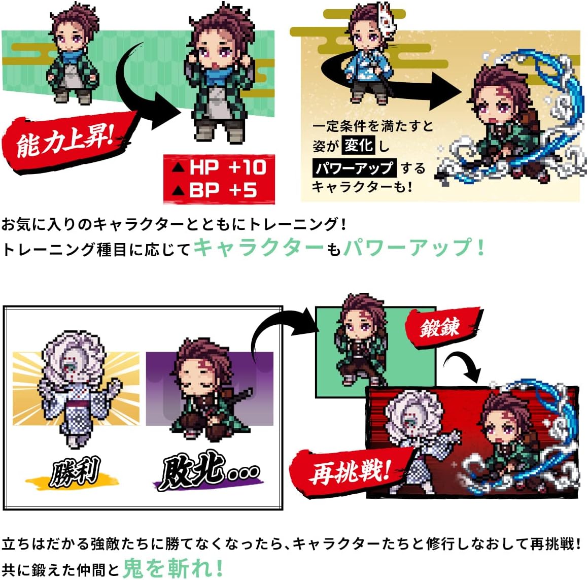 Bandai - Vital Bracelet BE Demon Slayer Set Digital Pet Watch (Standard Size) 6