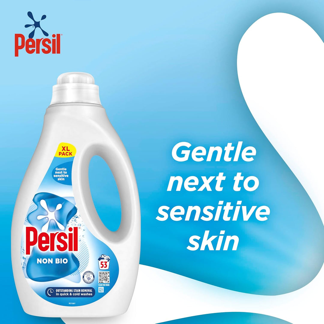 Persil - Non Bio Laundry Washing Liquid Detergent (1.43 kg)