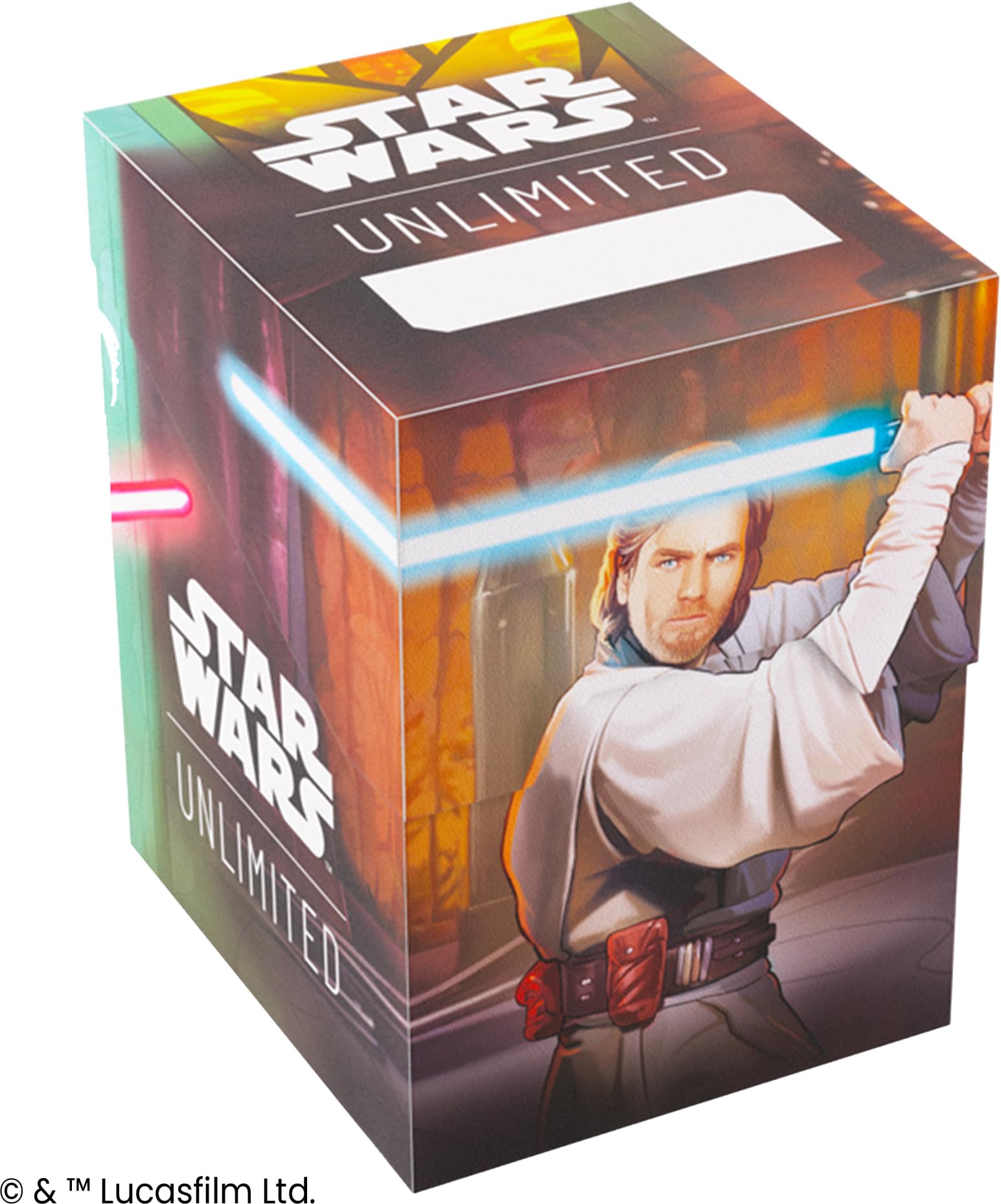 Gamegenic Star Wars Unlimited Set 3 Soft Crate - Obi-Wan Kenobi/Darth Maul | Holds Double-Sleeved Deck