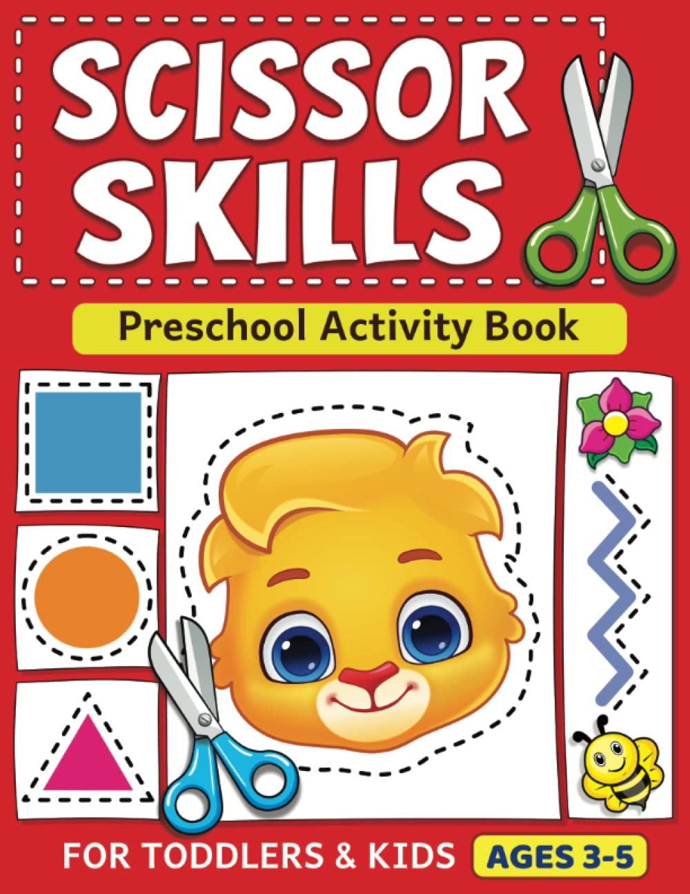 Majosta Scissor Skills Preschool Activity Book - Cutting Practice for Ages 3-5 | Paperback