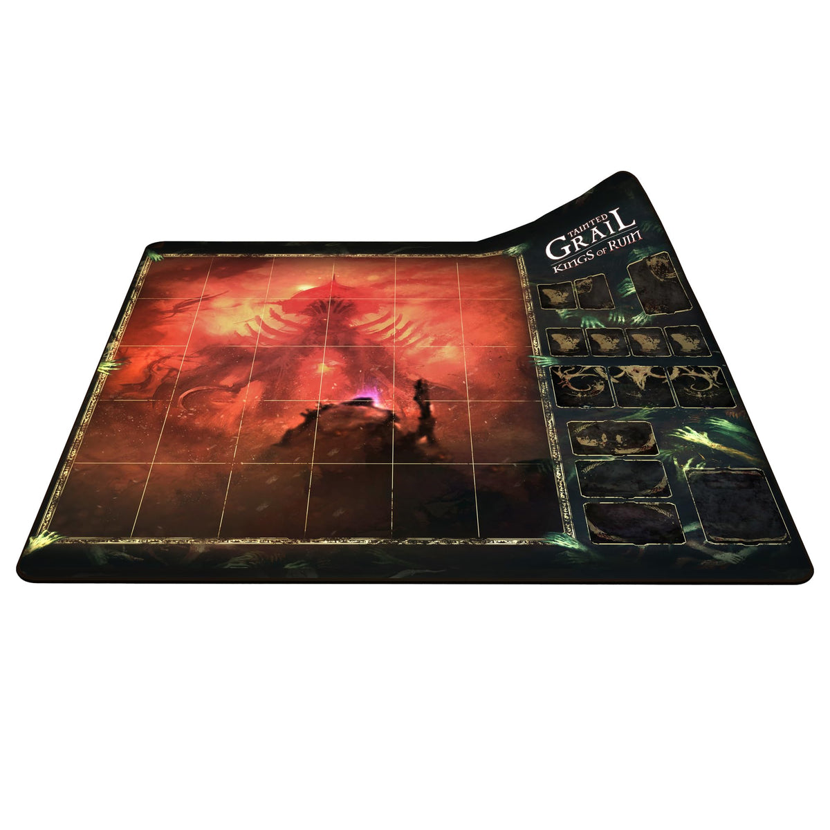 Awaken Realms Tainted Grail: Kings of Ruin Neoprene Playmat | 68cm x 68cm | 1-4 Players