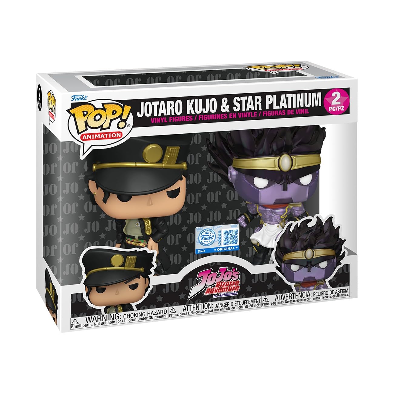 Funko POP! Animation: Jotaro & Star Platinum - JoJo's Bizarre Adventure Figure | Vinyl | 3.75 Inch 1