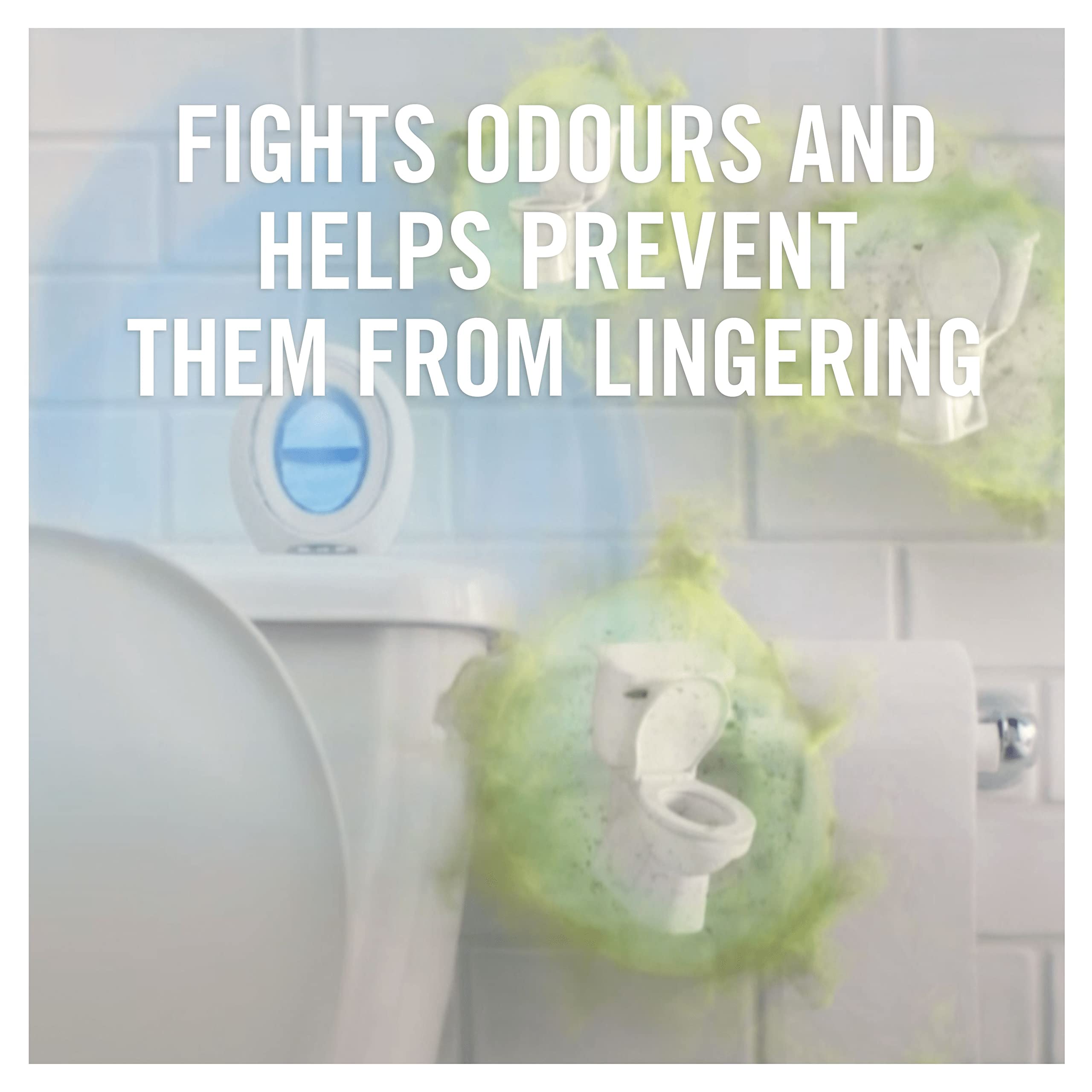 Febreze Bathroom Continuous Air Freshener - Vanilla Scent, Pack of 8 18