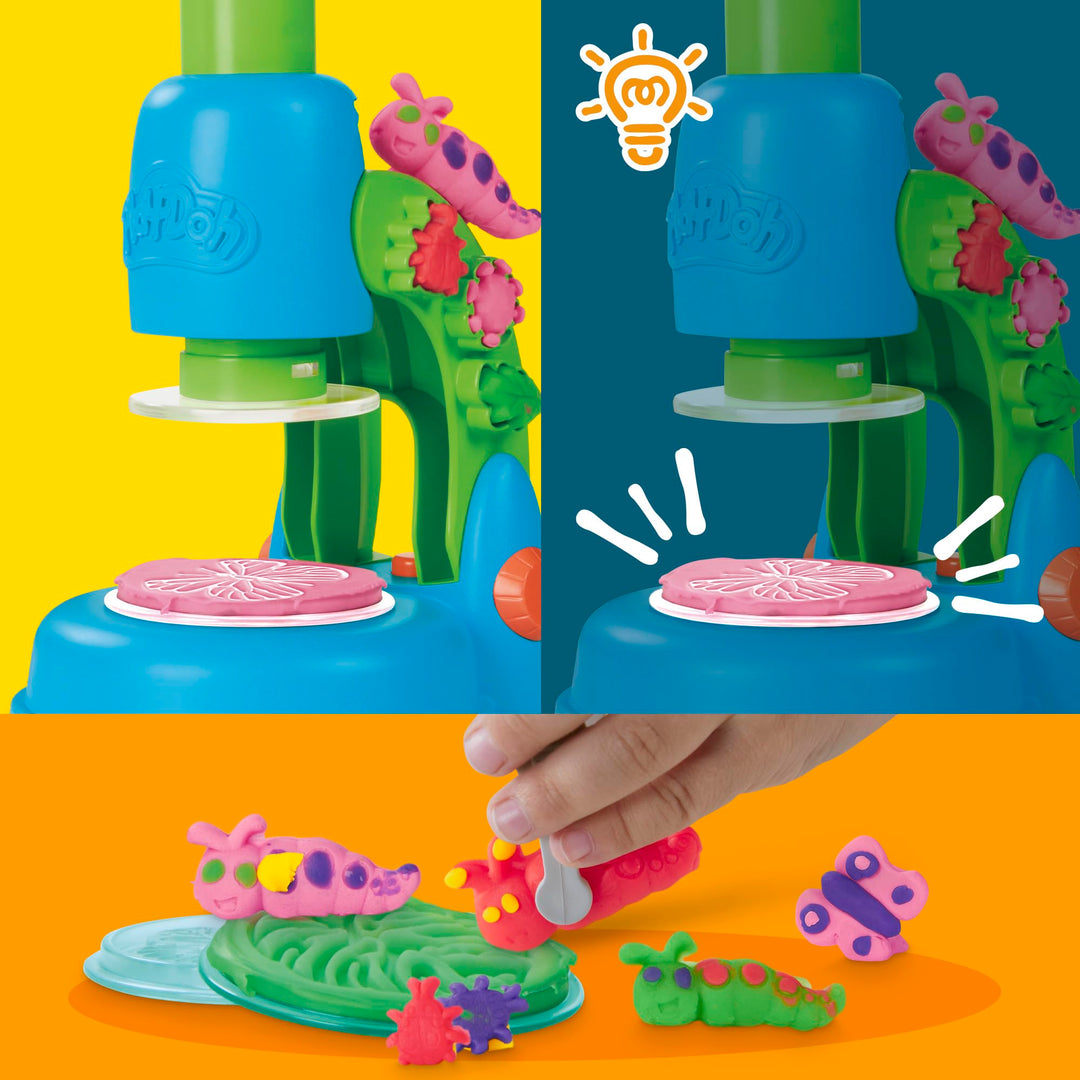 Play-Doh Light & Look Microscope Playset - Educational Science Toy for Kids 3+