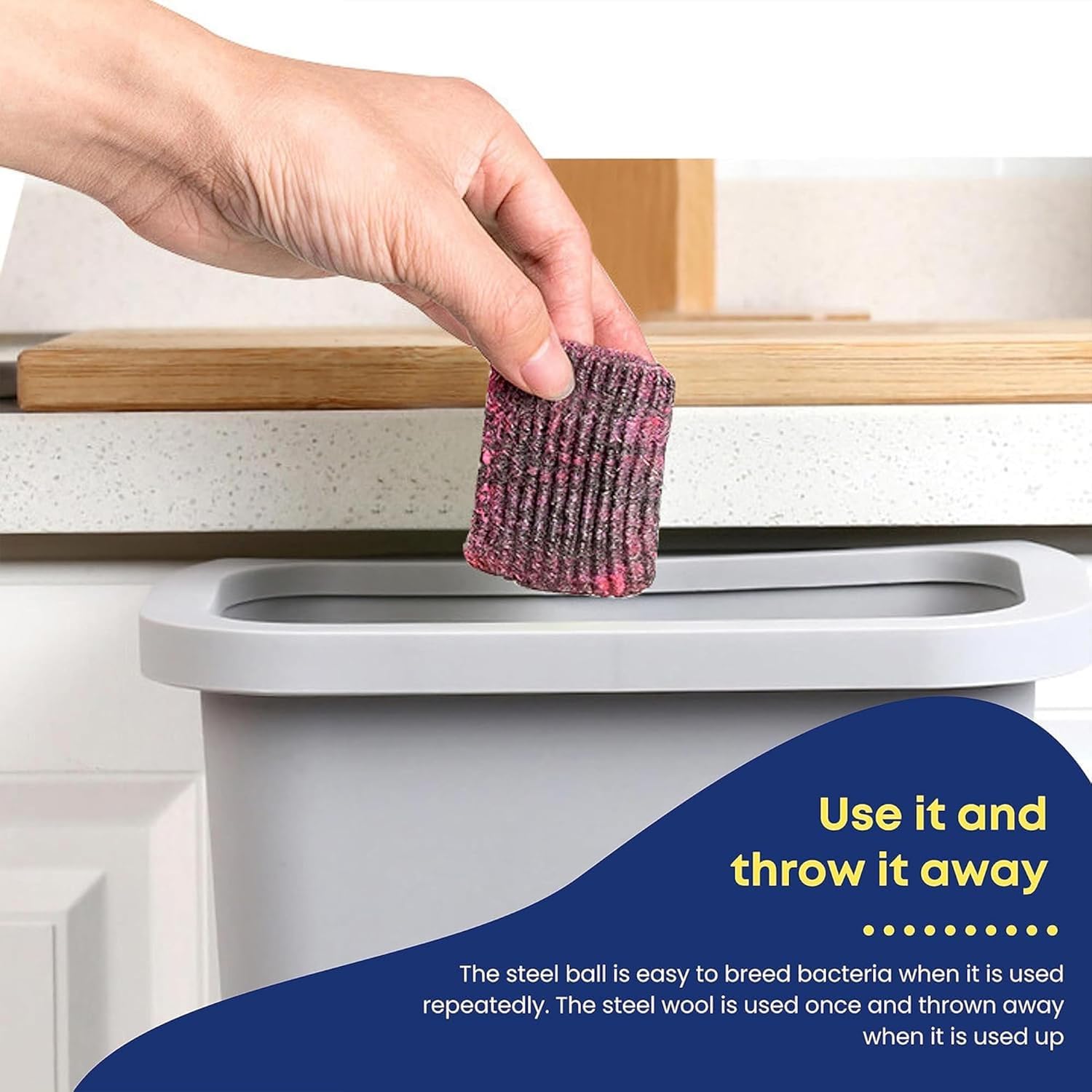 HomeSmith Soap Pads - 14 Pack | Fine Steel Wool | For Sinks, Cookers & Ovens 6