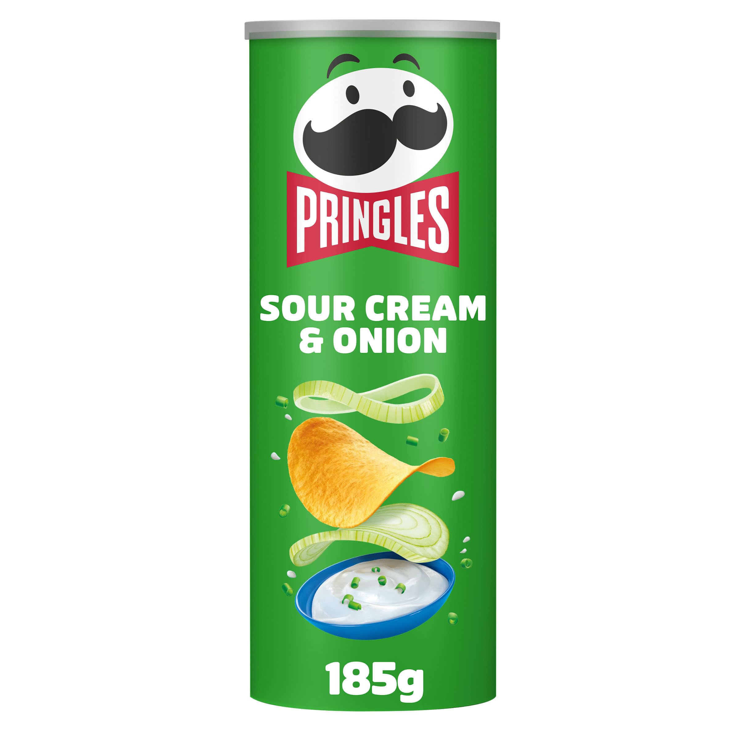 Pringles Sour Cream & Onion Crisps - Stacking Crisps | 185g