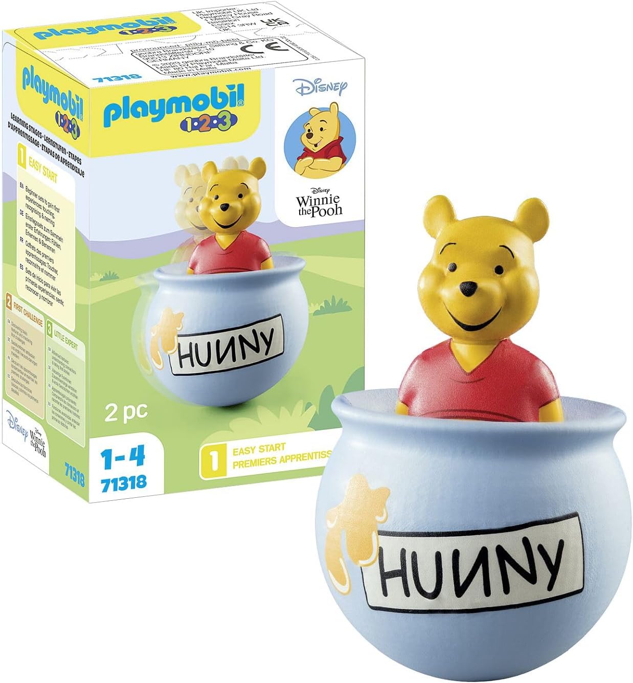 Playmobil 71318 1.2.3 & Disney: Winnie the Pooh Counter Balance Honey Pot - Educational Toddler Toy 1