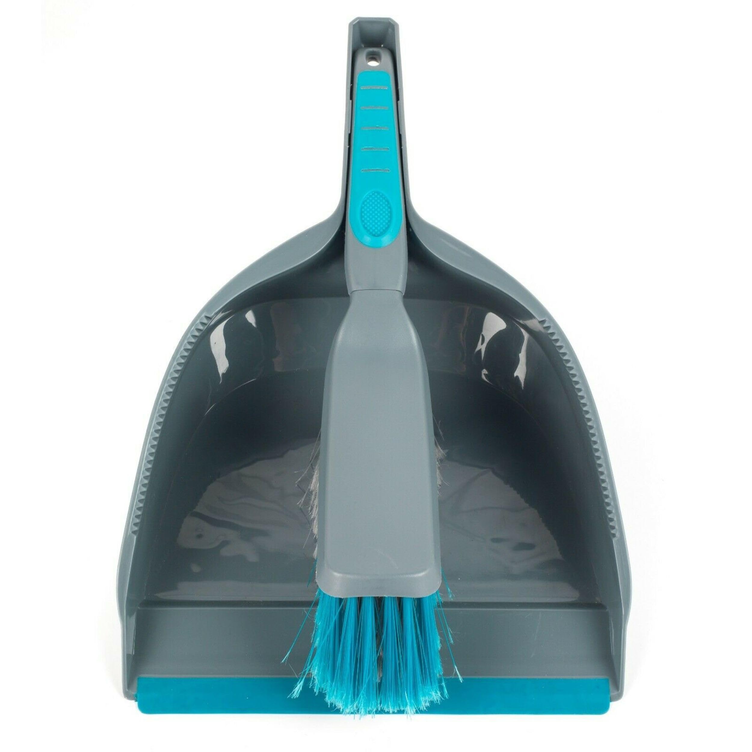 Beldray LA049254 Dustpan and Brush Set - Hardwearing Plastic for Floor Cleaning | Grey/Blue 8