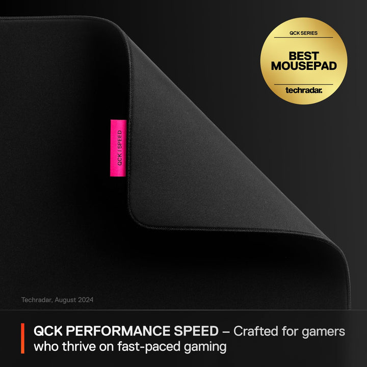 SteelSeries QcK L Performance Speed Gaming Mousepad - 49x42 cm, Extra-Dense 3.5mm Base, Black