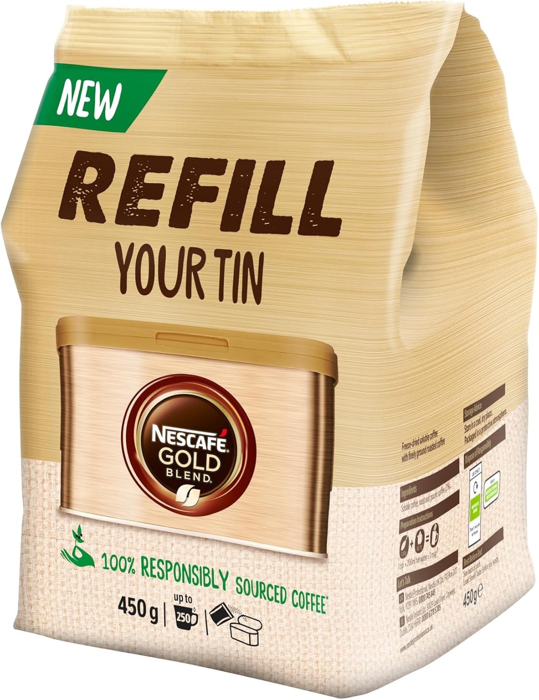 NESCAFÉ Gold Blend Instant Coffee 450g Refill Pouch