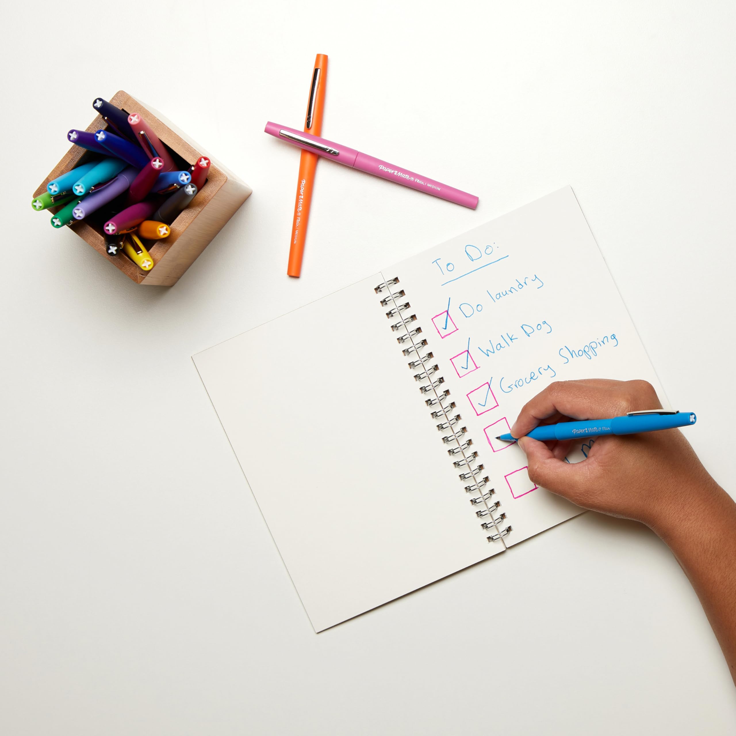 Paper Mate Flair Felt Tip Pens - Medium Point (0.7 mm) Marker Pens | Assorted Colours | Pack of 12 9