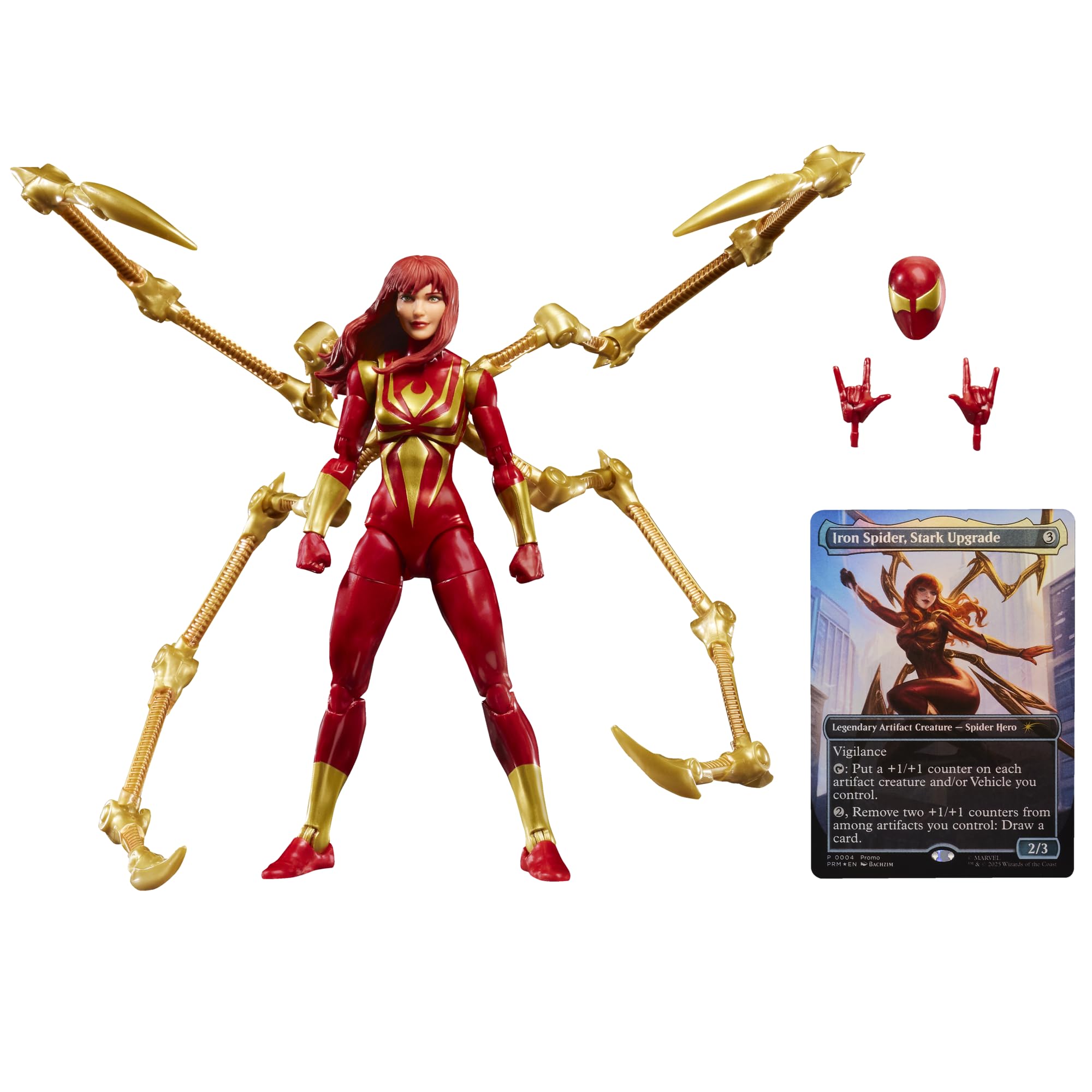 Marvel Legends Series Magic: The Gathering Mary Jane Watson (Iron Spider) Action Figure 1