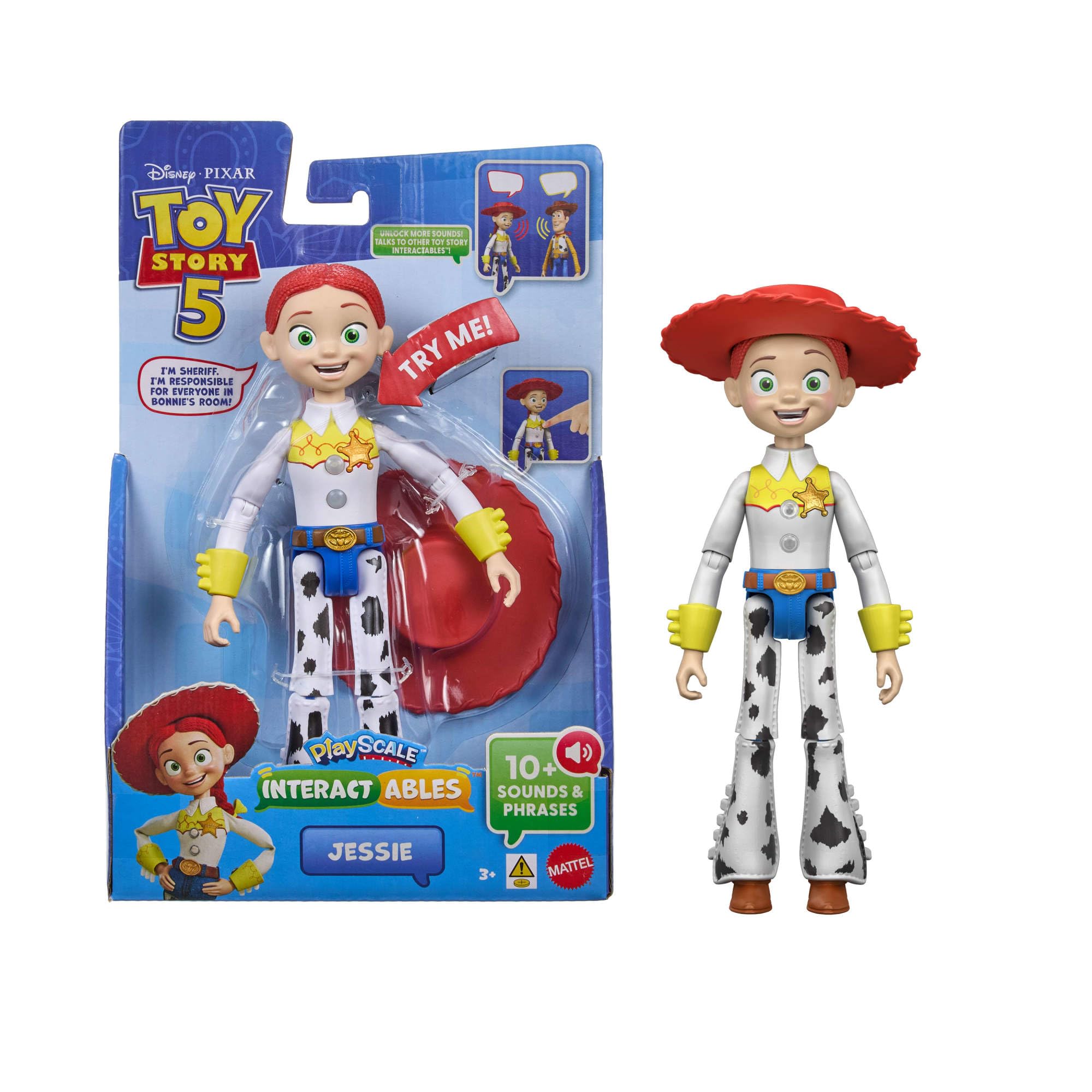 Mattel Disney and Pixar Toy Story 5 Interactables Jessie Action Figure - 7 Inch Scale 1