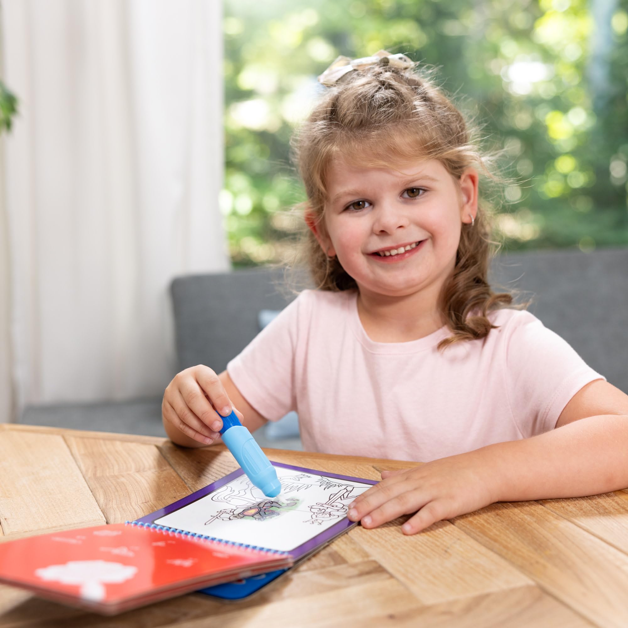 Melissa & Doug Water WOW! Adventure - 4 Spiral-Bound Water Reveal Coloring Boards | Ages 3+ 5