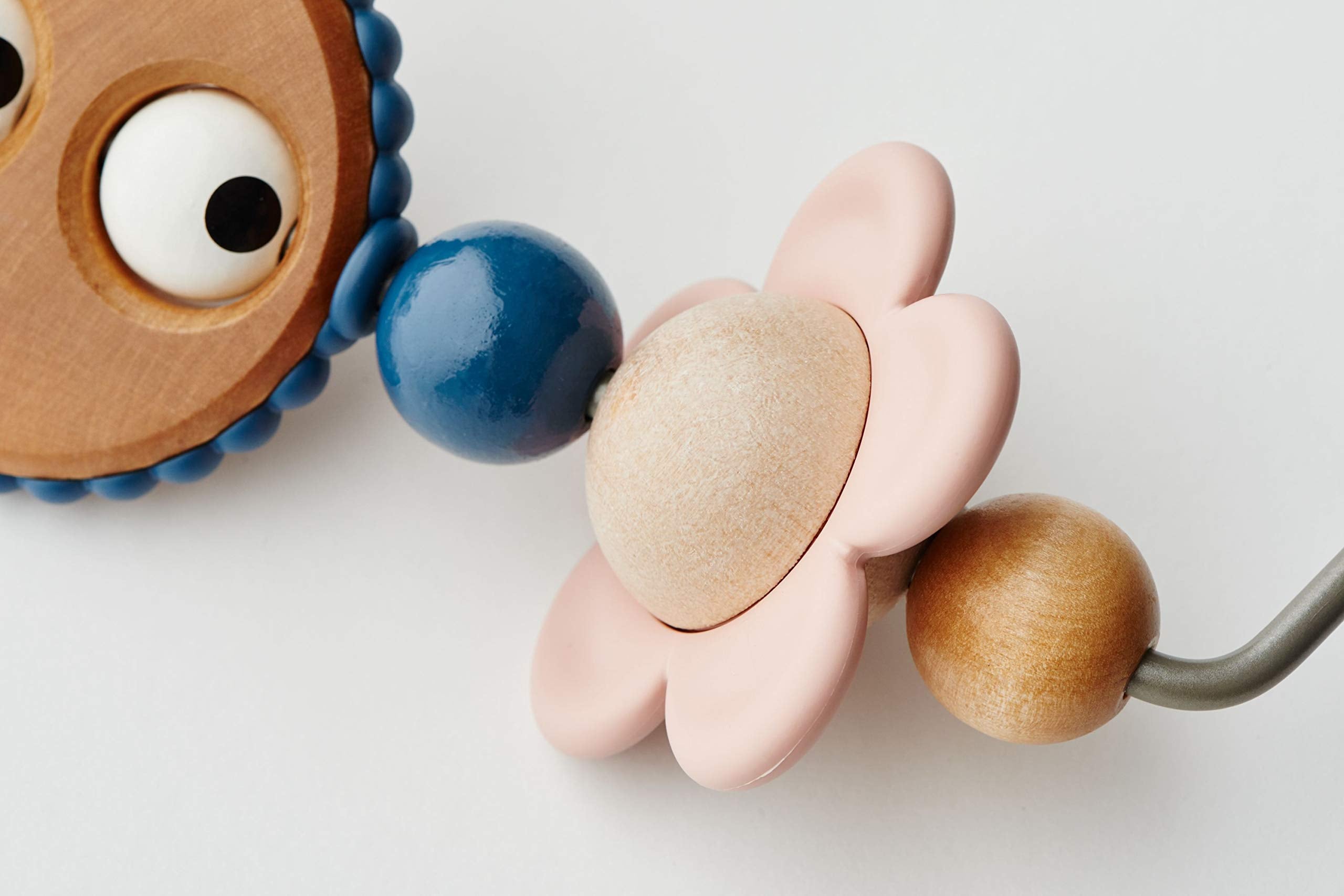 BabyBjörn Googly Eyes Toy for Bouncer – Pastel Wood Toy for 0-2 Years 2