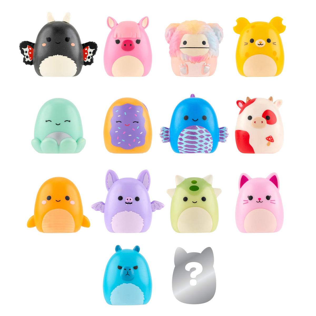 Squish-a-longs Mini-Squish 14-Pack - Wave 4, Style 1, 1-Inch Collectibles