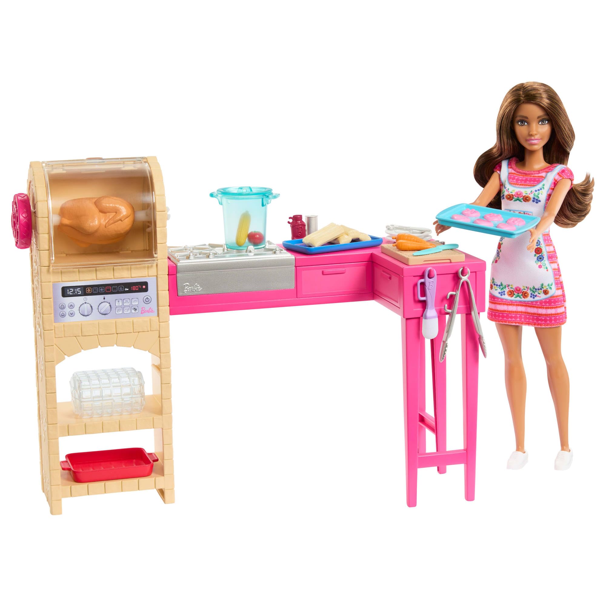 Barbie and Teresa Recipe for Friendship Teresa Doll & Kitchen Playset - Imaginative Play for Ages 3+ 1