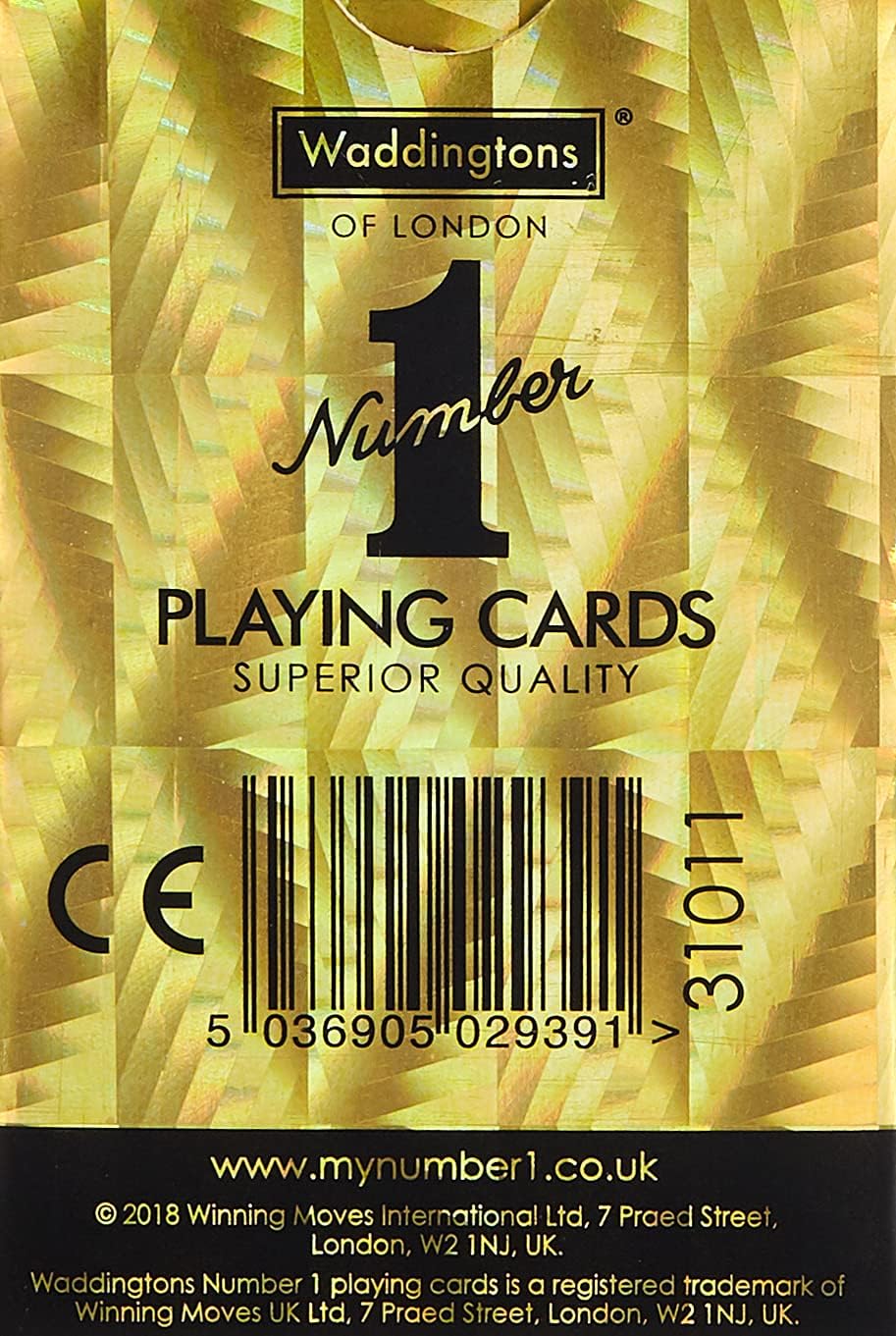 Waddingtons Number 1 Classic Gold Playing Cards 2