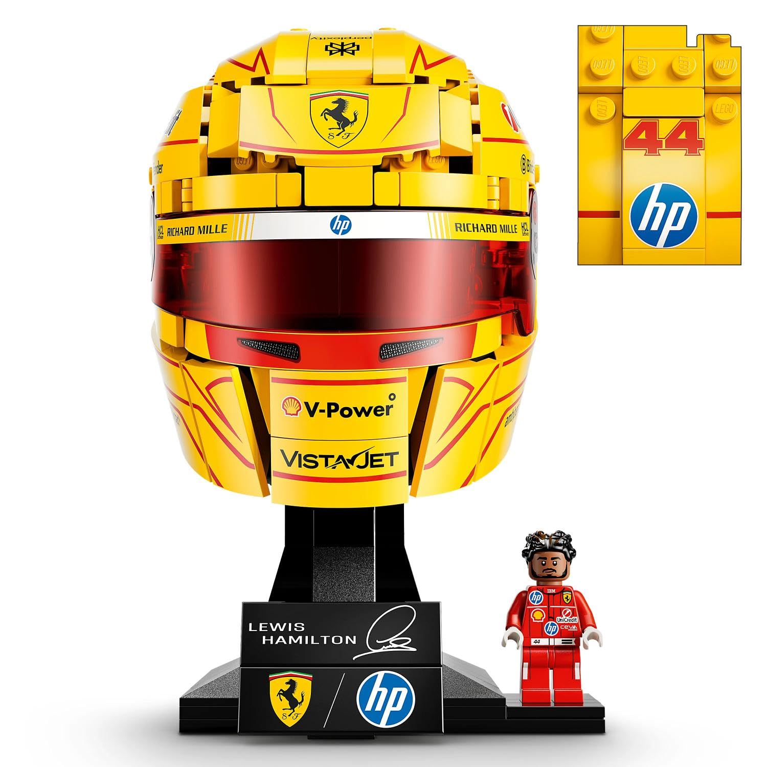 LEGO Editions Scuderia Ferrari HP Lewis Hamilton Helmet Building Set | Age 14+ | Model 43022 2
