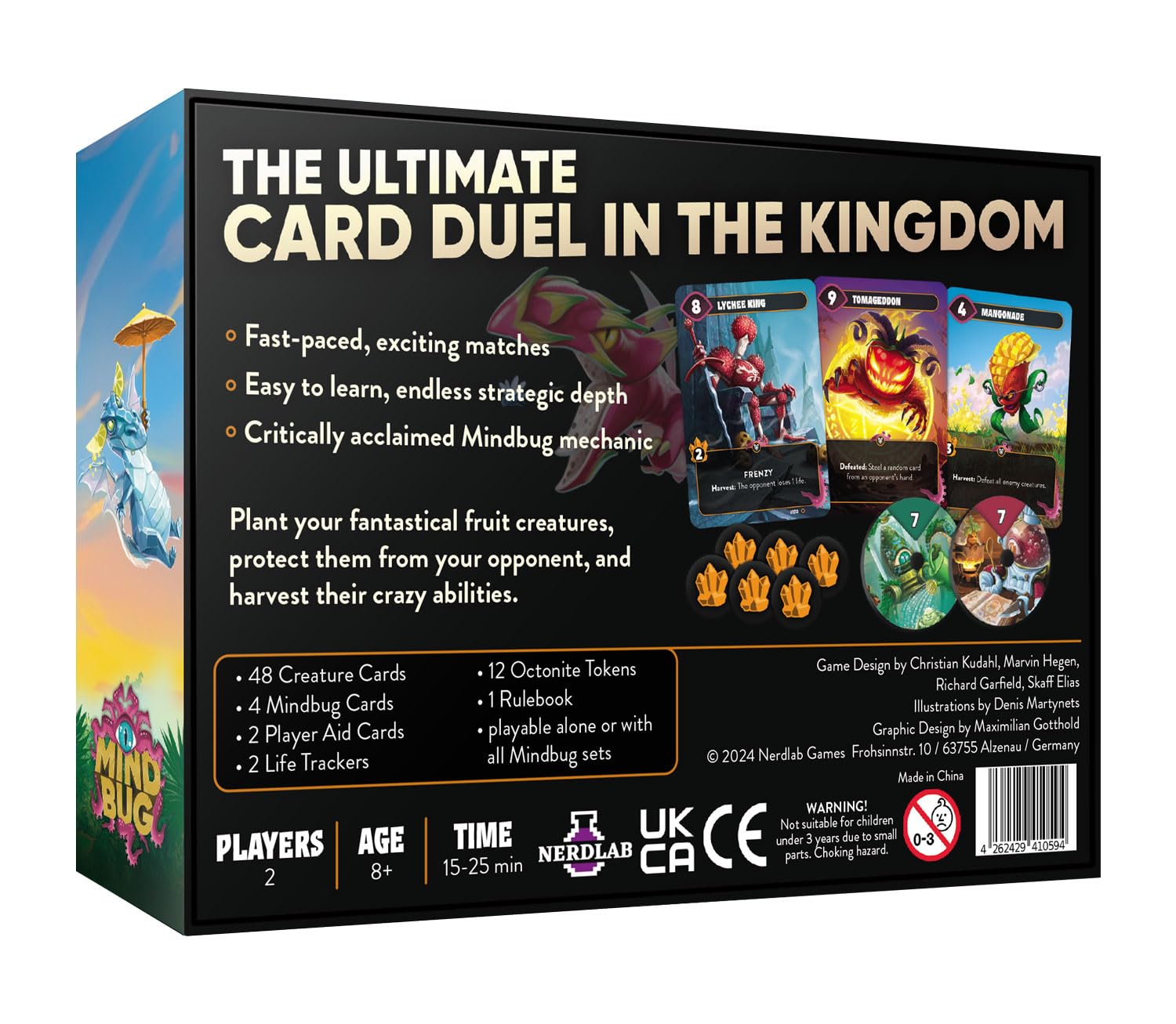 Nerdlab Games Mindbug: Battlefruit Kingdom Strategy Card Game for 2 Players Aged 8+ 2
