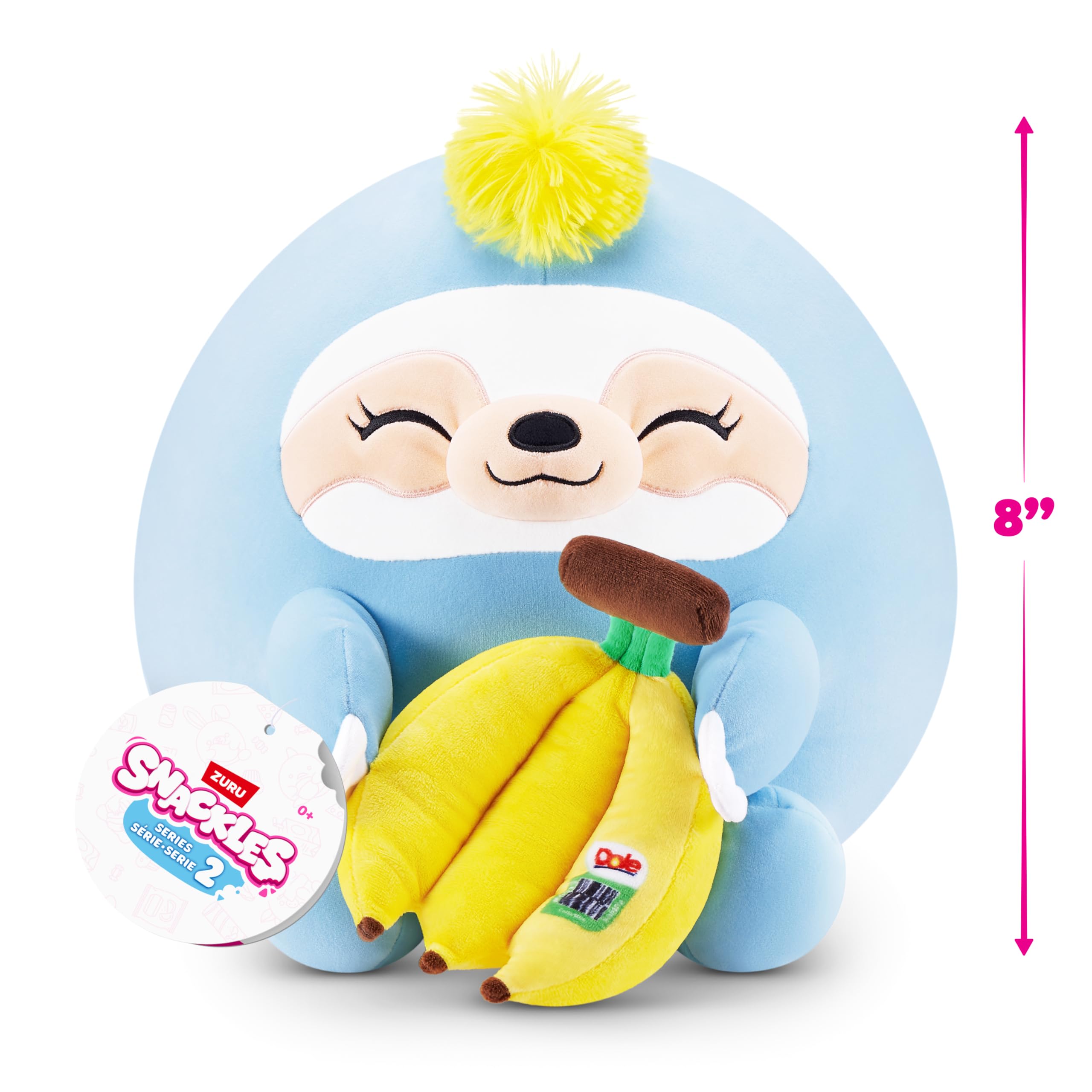 Snackles Series 2 Wave 2 - Snack Swap Sloth 20 cm Plush Collectible by ZURU 2