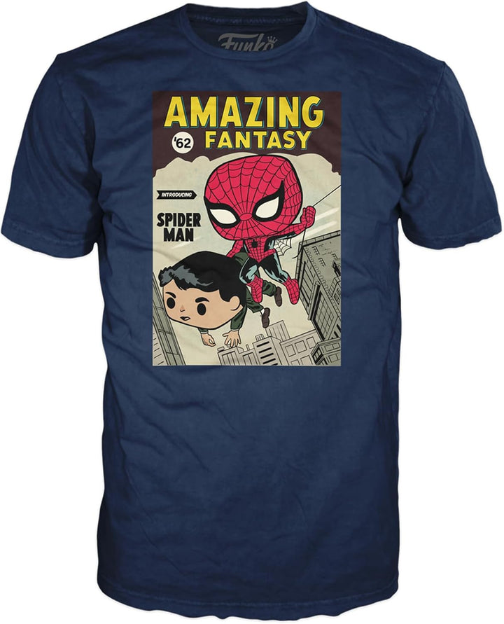 Funko POP! & Tee: Spider-Man - Comic Cover - Metallic - XL - - T-Shirt - Clothes