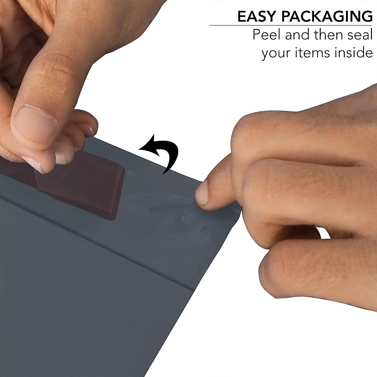 iSOUL 60 Mixed Size Poly Mailing Bags - Self Seal, Waterproof, Opaque 60 Micron Film 2