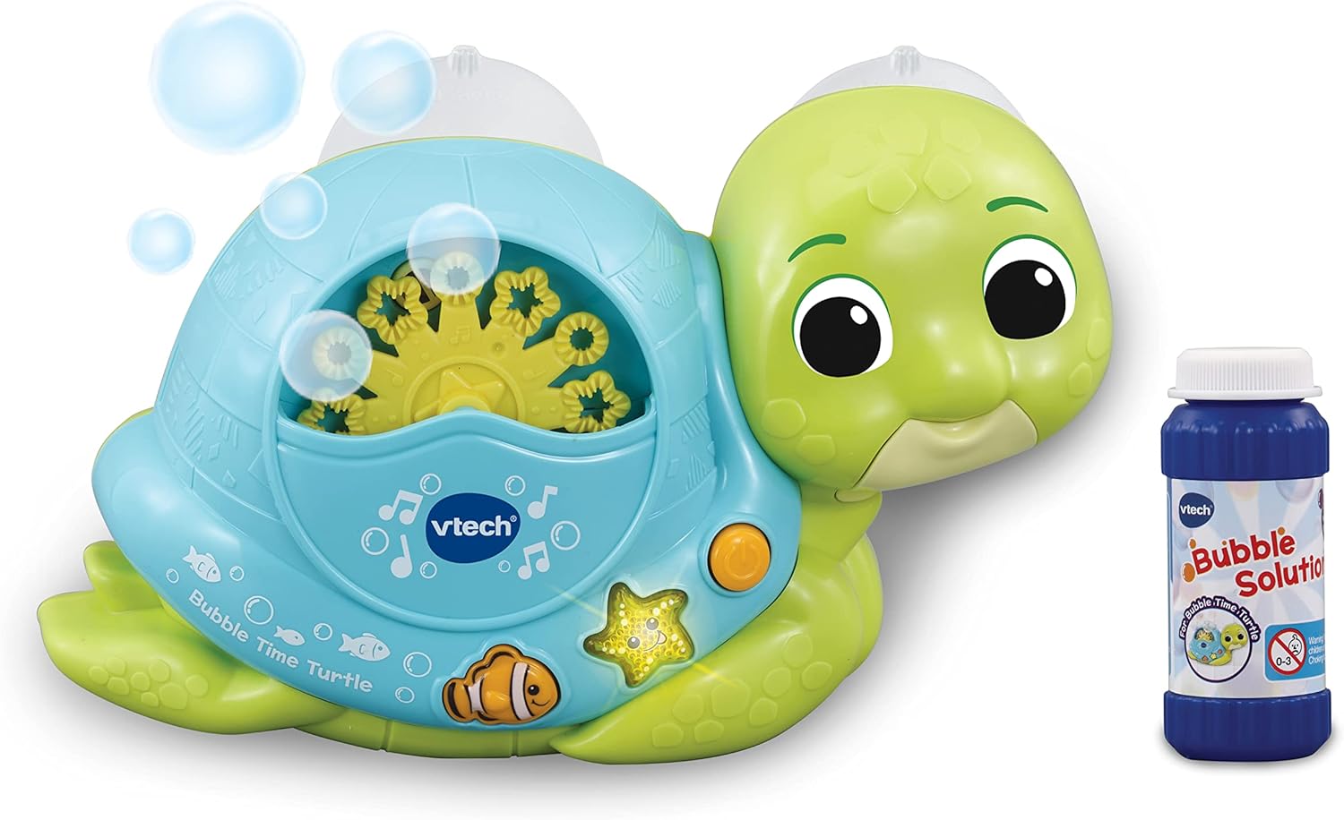 VTech Bubble Time Turtle - Interactive Bath Toy with Light-Up & Music for 1-3 Year Olds 1