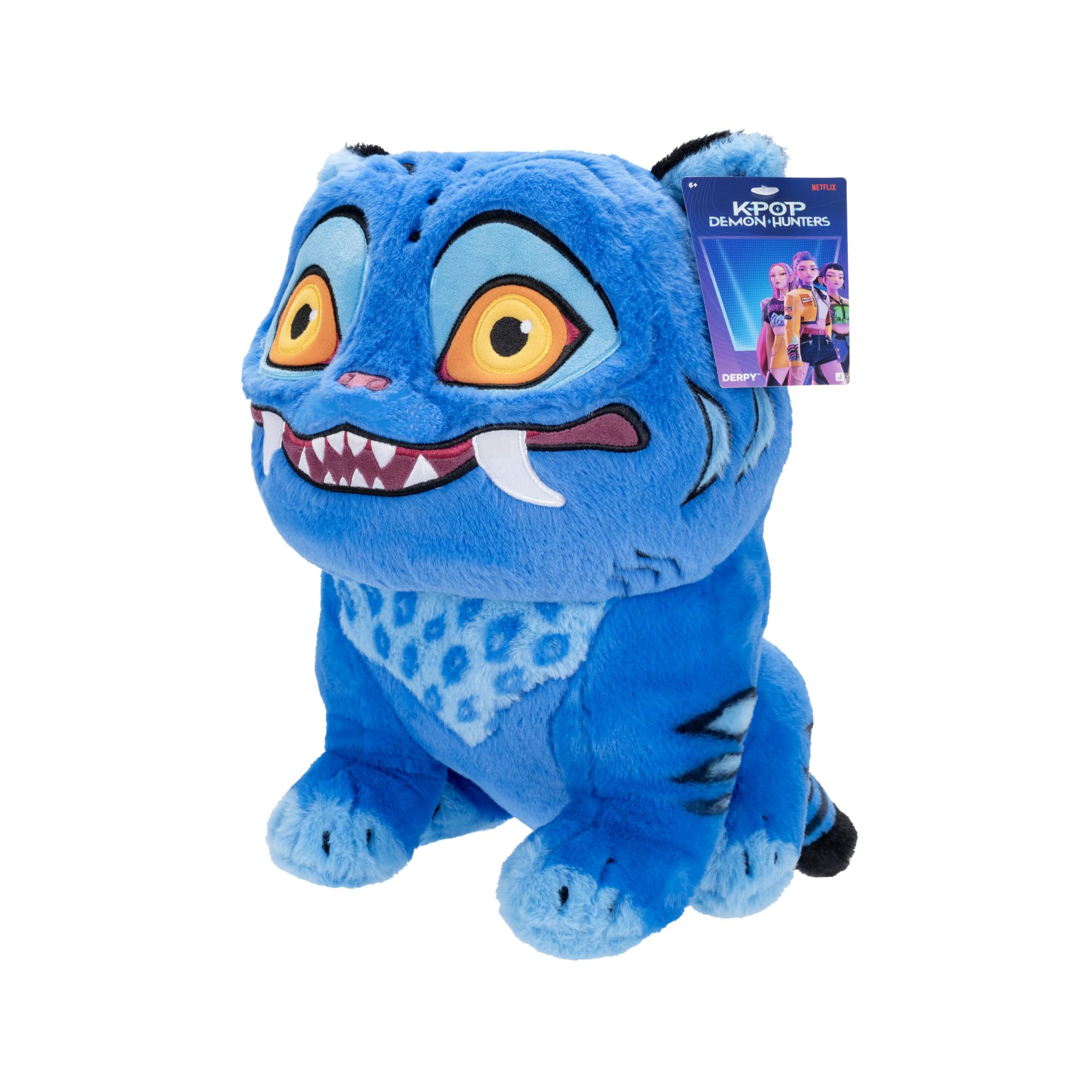Jazwares KPop Demon Hunters Derpy Tiger 12-inch Soft Doll Plush | Polyester | Unisex Children 1