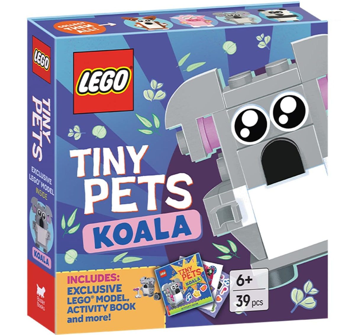 LEGO Books Tiny Pets: Koala - Koala Mini-Build, Paper Crafts, Stickers & Activity Book, Ages 6–8