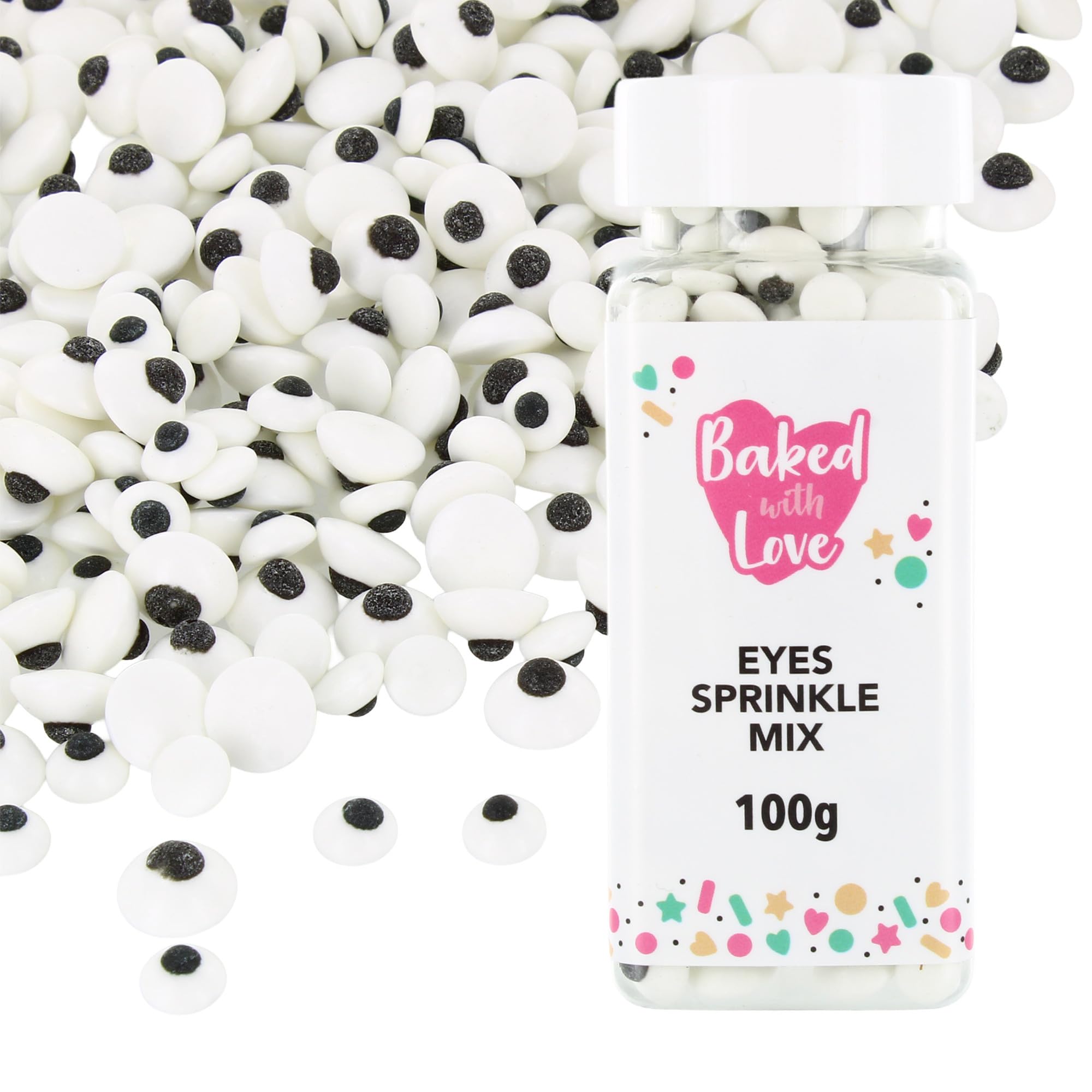 Baked With Love Edible Eyes - 100g | Sugar Cake Decorations 1