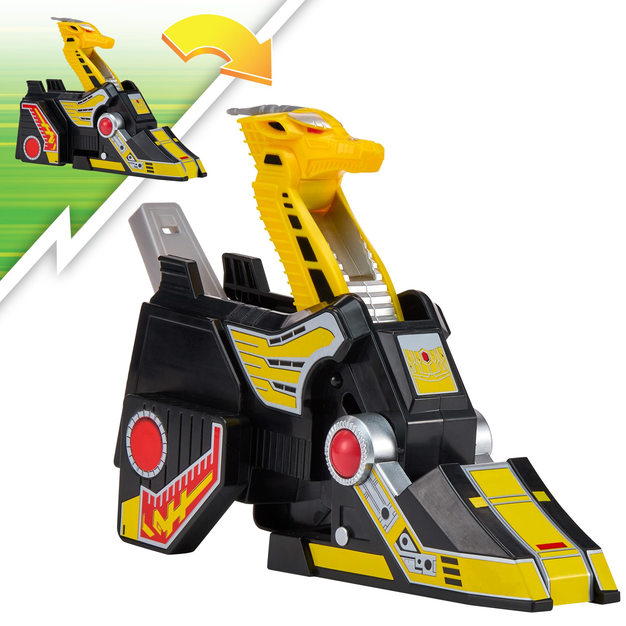 Power Rangers Yellow Ranger Griffin Thunderzord Action Figure - Combinable, Missile Launcher, Ages 4+ 2