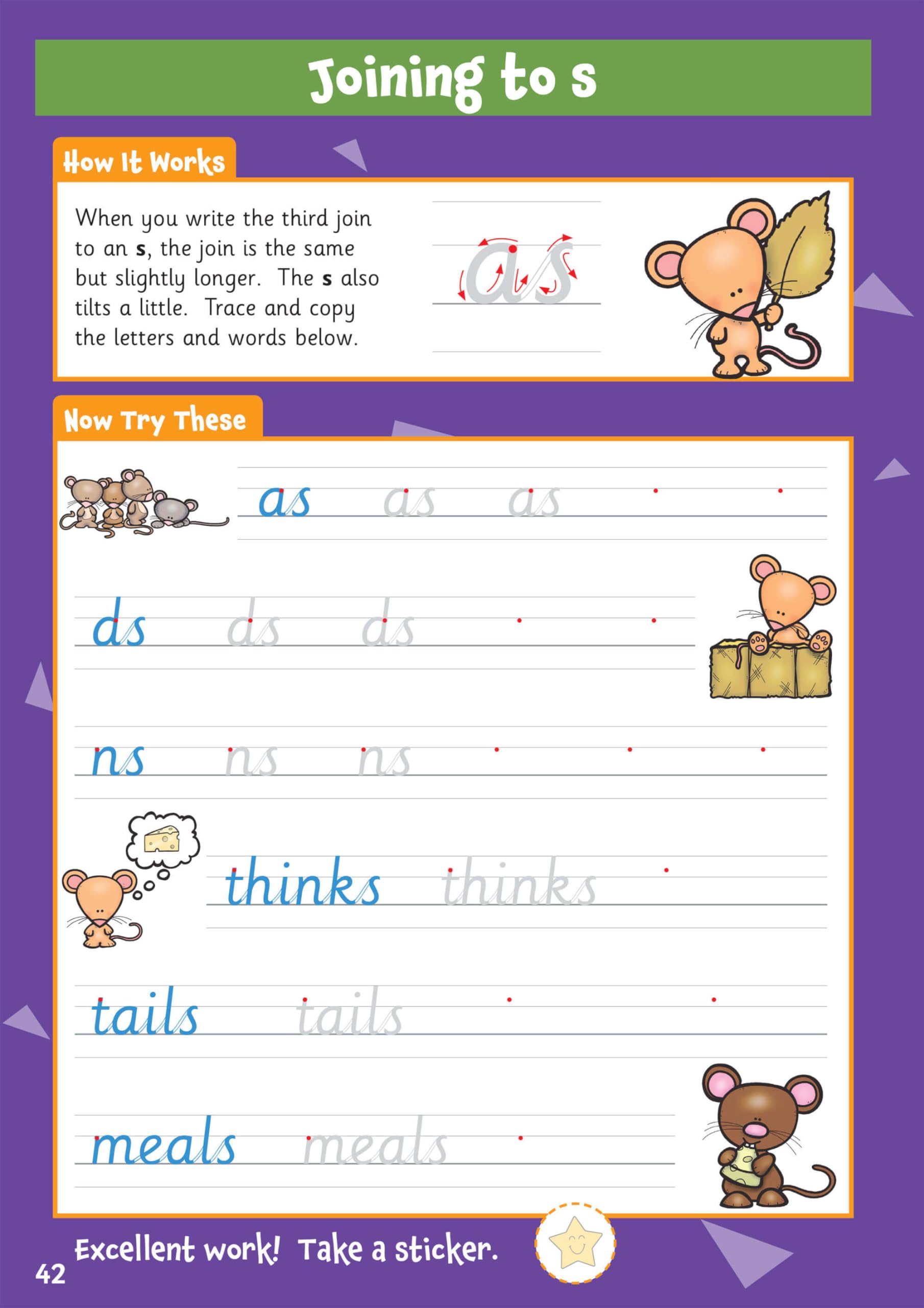 CGP 10 Minutes a Day Handwriting for Ages 5-7 Activity Book with Reward Stickers | Paperback 6