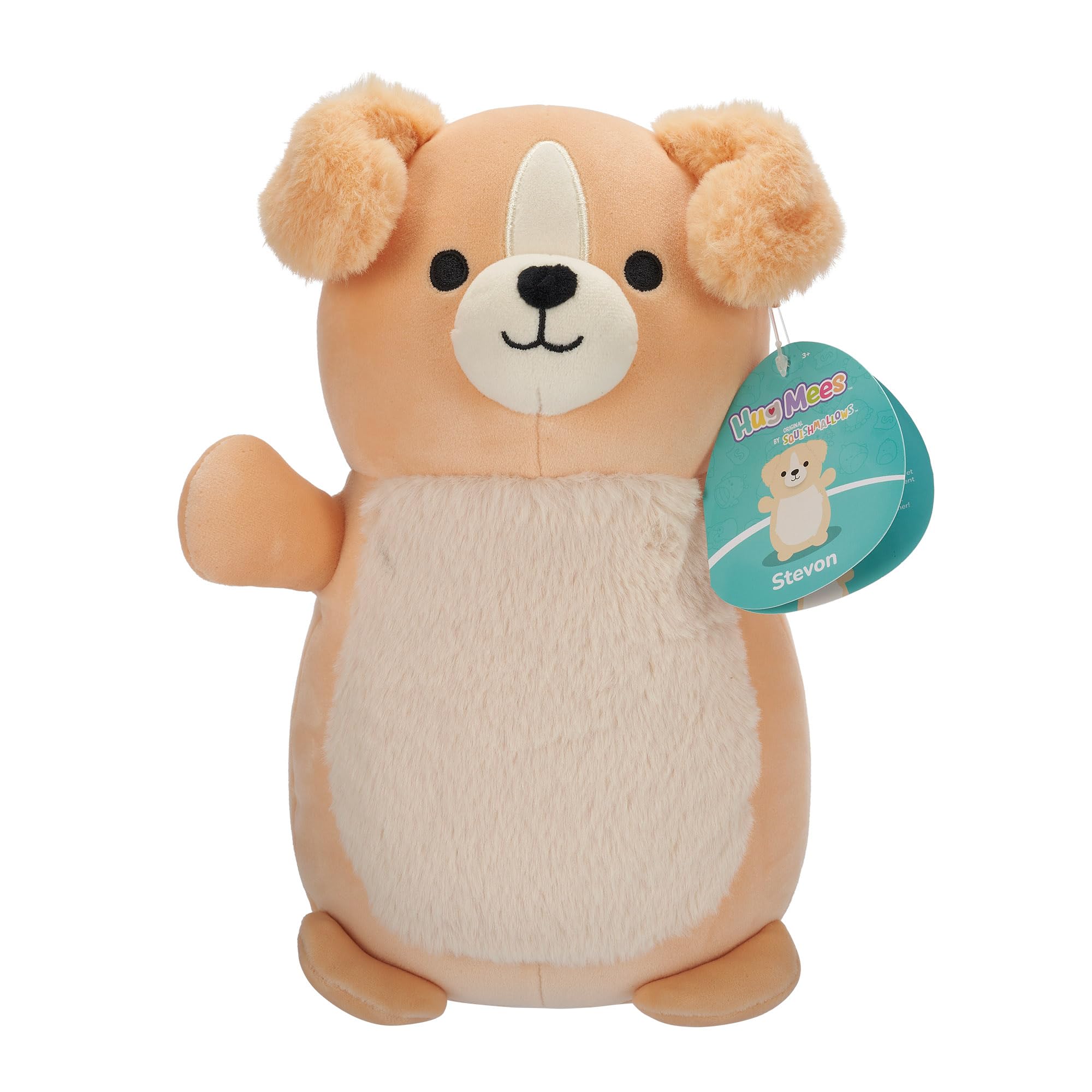 Squishmallows HugMees 10-Inch Stevon the Tan Labrador Retriever Plush - 3 Years and Up