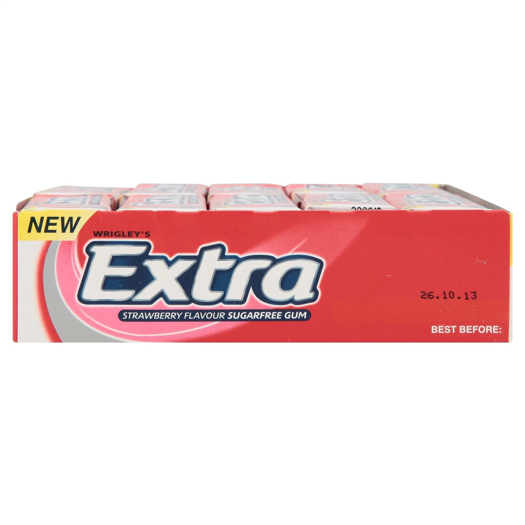 Mars Wrigley Extra Sugar Free Chewing Gum - Strawberry Flavour | 10 Pieces | 14g