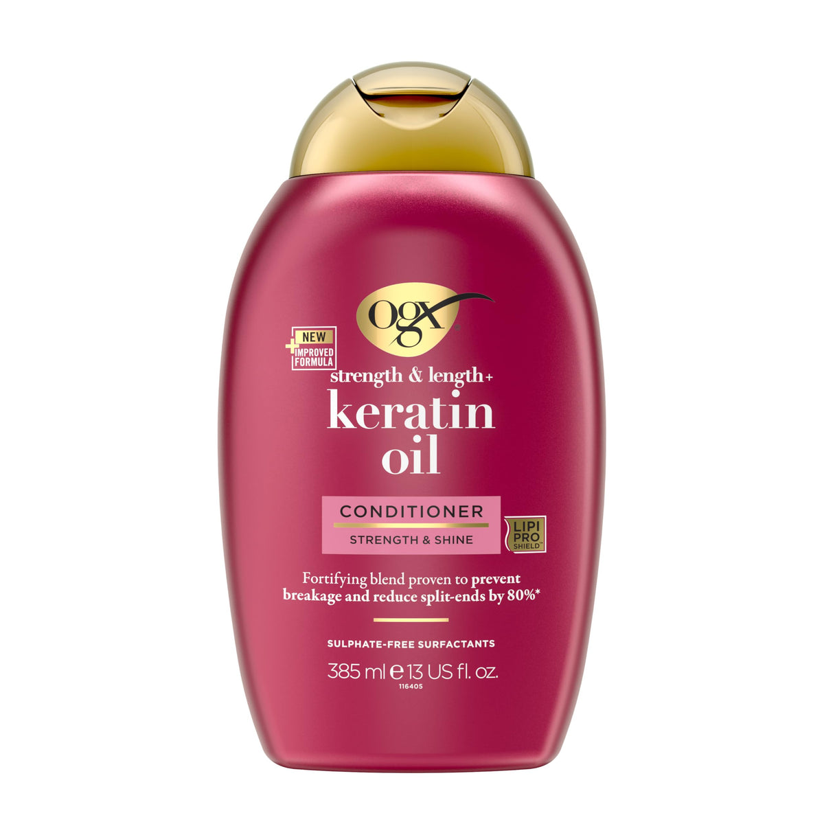 OGX Anti-Breakage Keratin Conditioner - Strengthens & Nourishes Hair | 385 ml