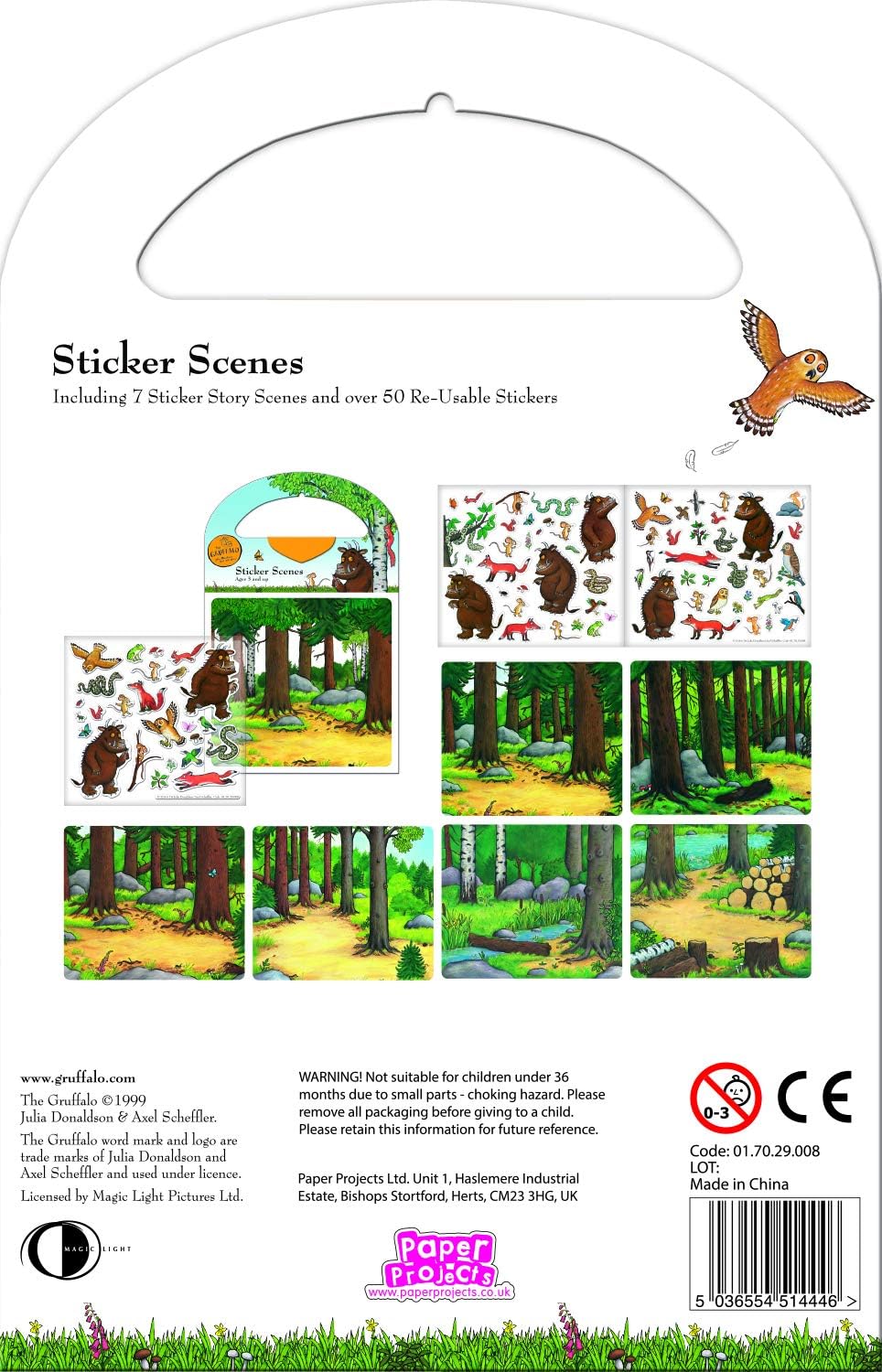 Gruffalo Sticker Scene Activity Set - 6 Scenes & 50+ Reusable Stickers 2