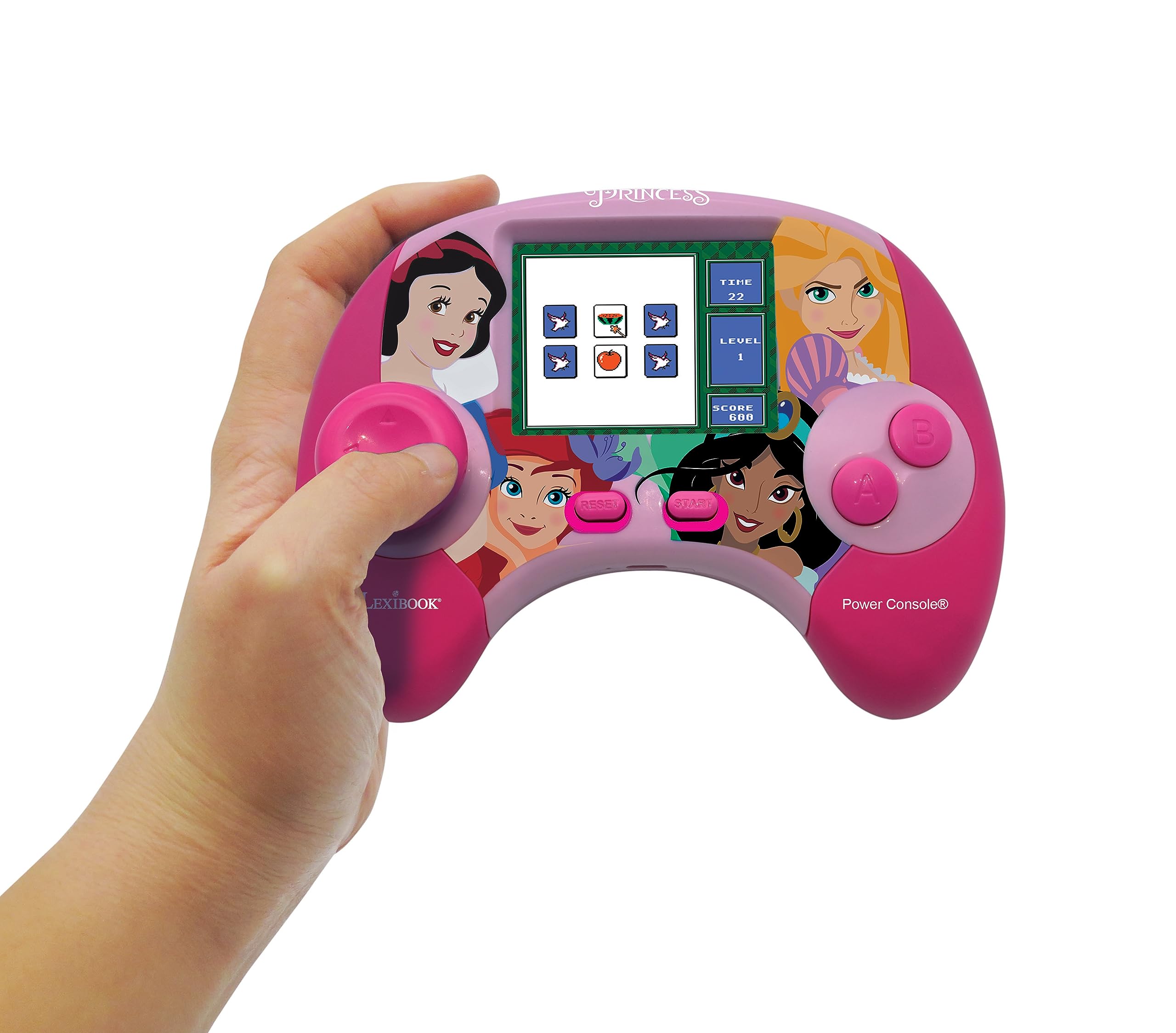 Lexibook Disney Princess Power Console® - Bilingual Educational Game Console with 100 Activities (French/English), Ages 4+ 2