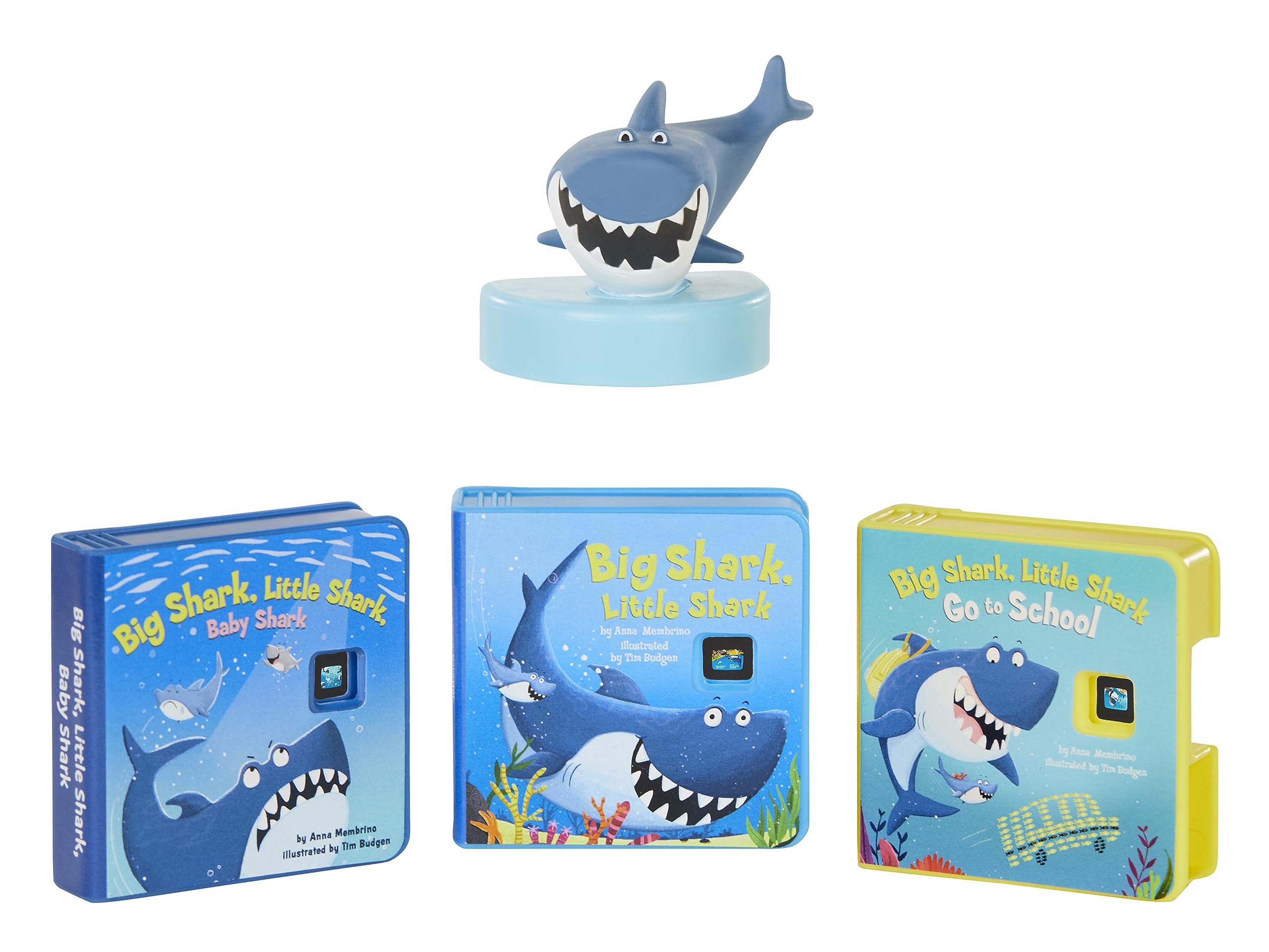 little tikes Story Dream Machine Collection - The Big Shark, Little Shark Storytime Books & Audio Play Character | Ages 3+