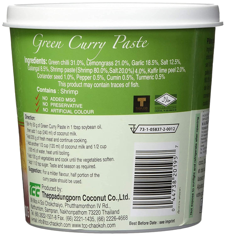 Mae Ploy Green Curry Paste - 1kg - Authentic Thai Cooking Paste