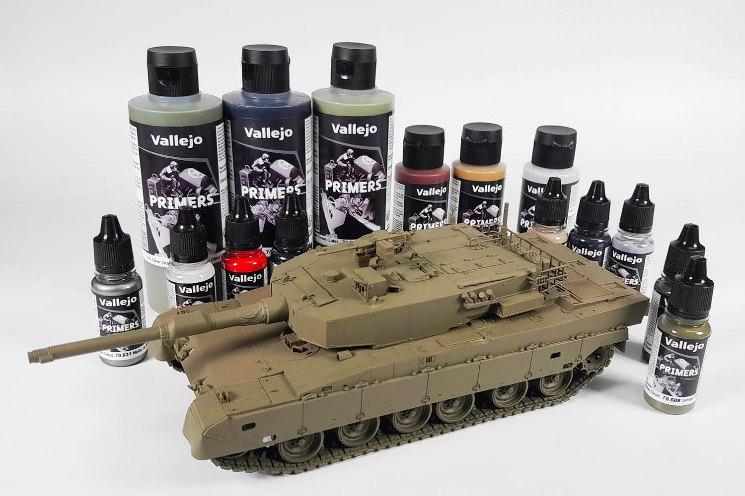 Vallejo Surface Primer - Acrylic Airbrush Primer, Matte White, 200 ml | High Adhesion 4