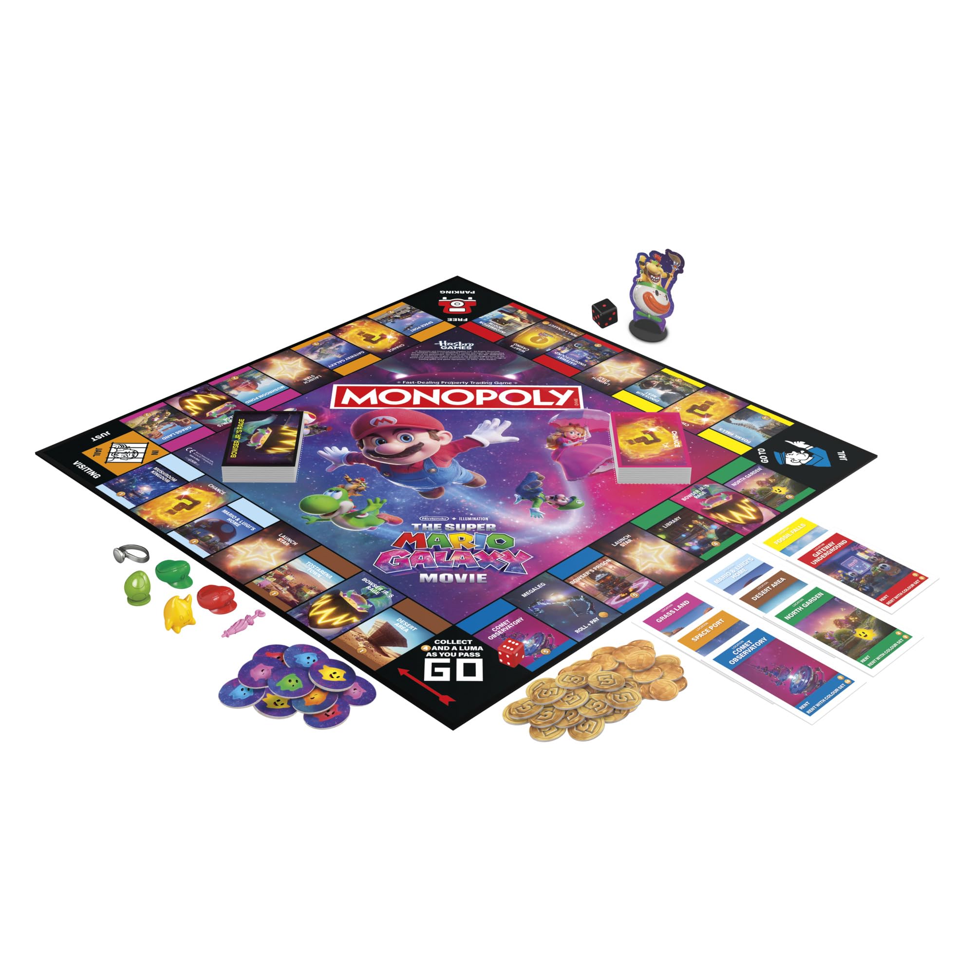 Monopoly: The Super Mario Galaxy Movie Edition Board Game - Family Fun for Ages 8+ | 2-6 Players 3